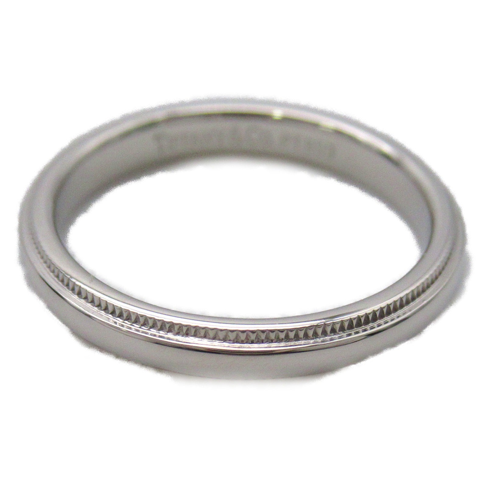 TIFFANY＆CO 950鉑金Milgrain Band Ring戒指JP#14/US#6.75