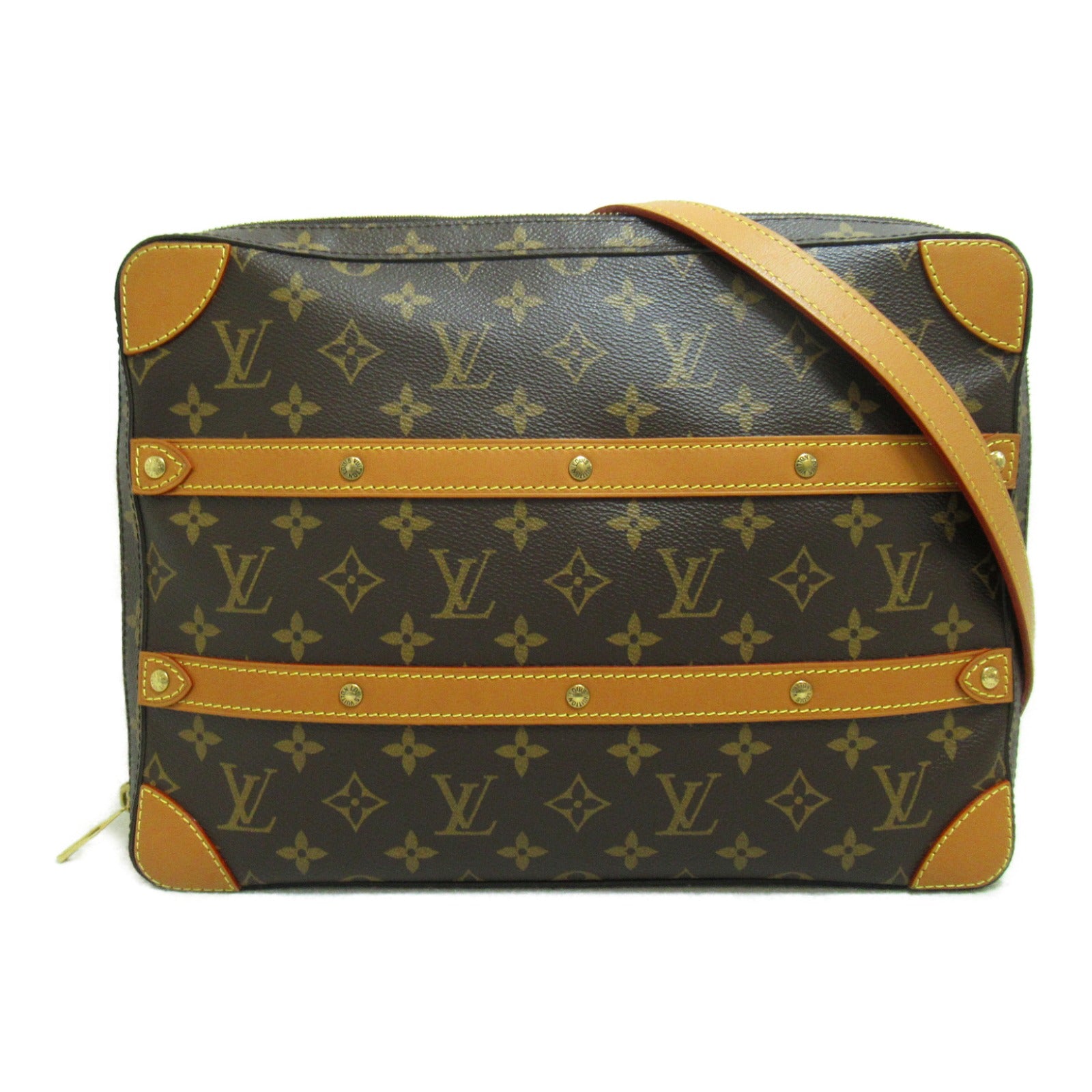 LOUIS VUITTON 【激減優惠】Monogram Legacy Soft Trunk MM金扣肩背袋啡色