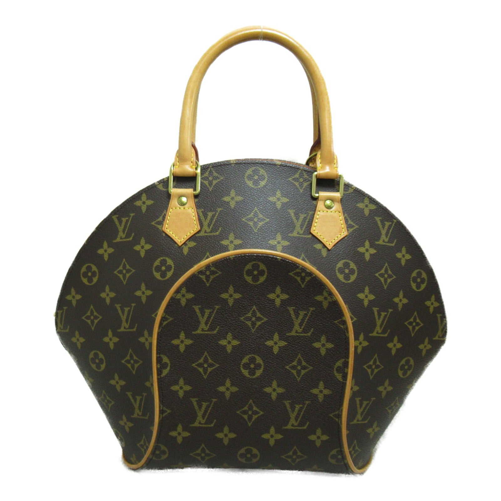 LOUIS VUITTON Monogram Ellipse MM金扣手挽袋啡色