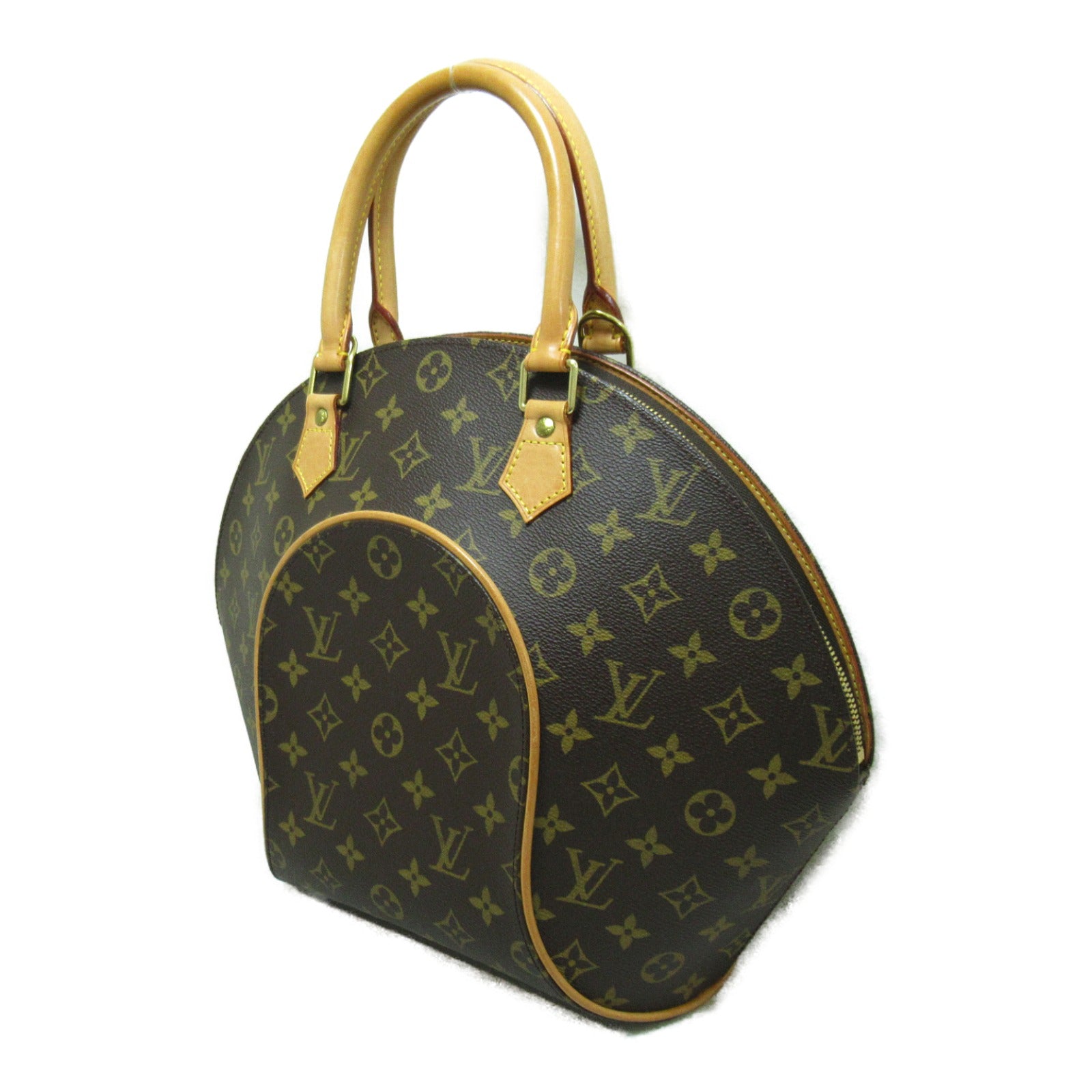 LOUIS VUITTON Monogram Ellipse MM金扣手挽袋啡色