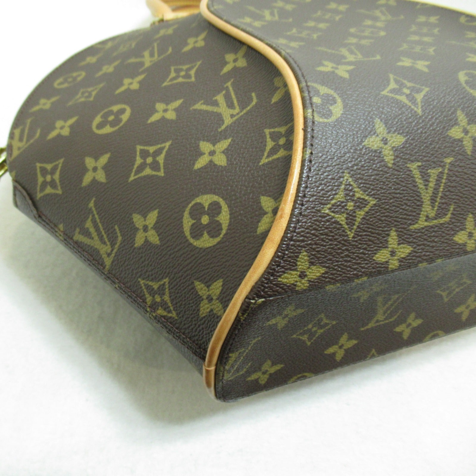 LOUIS VUITTON Monogram Ellipse MM金扣手挽袋啡色