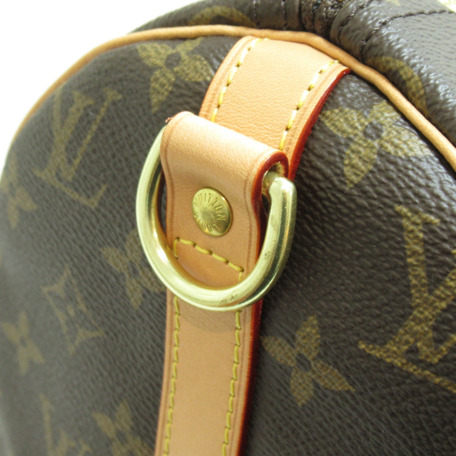 LOUIS VUITTON Monogram Speedy Bandouliere 30金扣手挽肩背兩用袋啡色