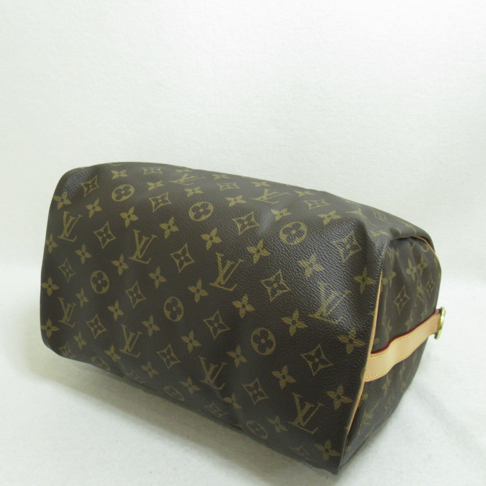 LOUIS VUITTON Monogram Speedy Bandouliere 30金扣手挽肩背兩用袋啡色
