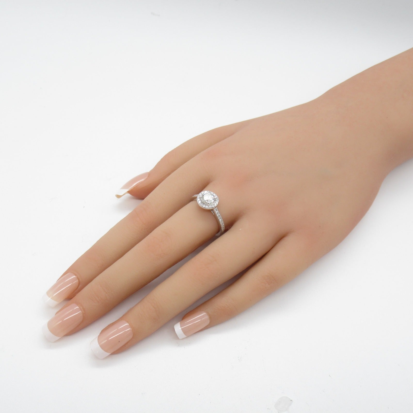 JEWELRY 【激減優惠】18K白金Diamond Ring 1.013ct/0.315ct鑽石戒指US#6.25