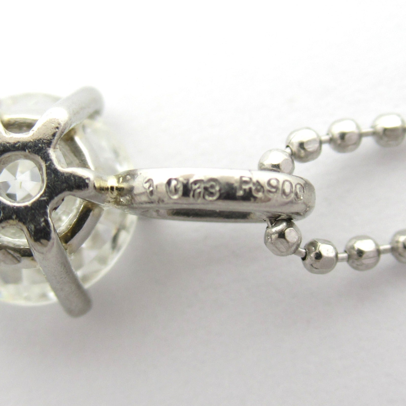 JEWELRY 【激減優惠】PT850/PT900鉑金Diamond Necklace 1.013ct鑽石項鍊