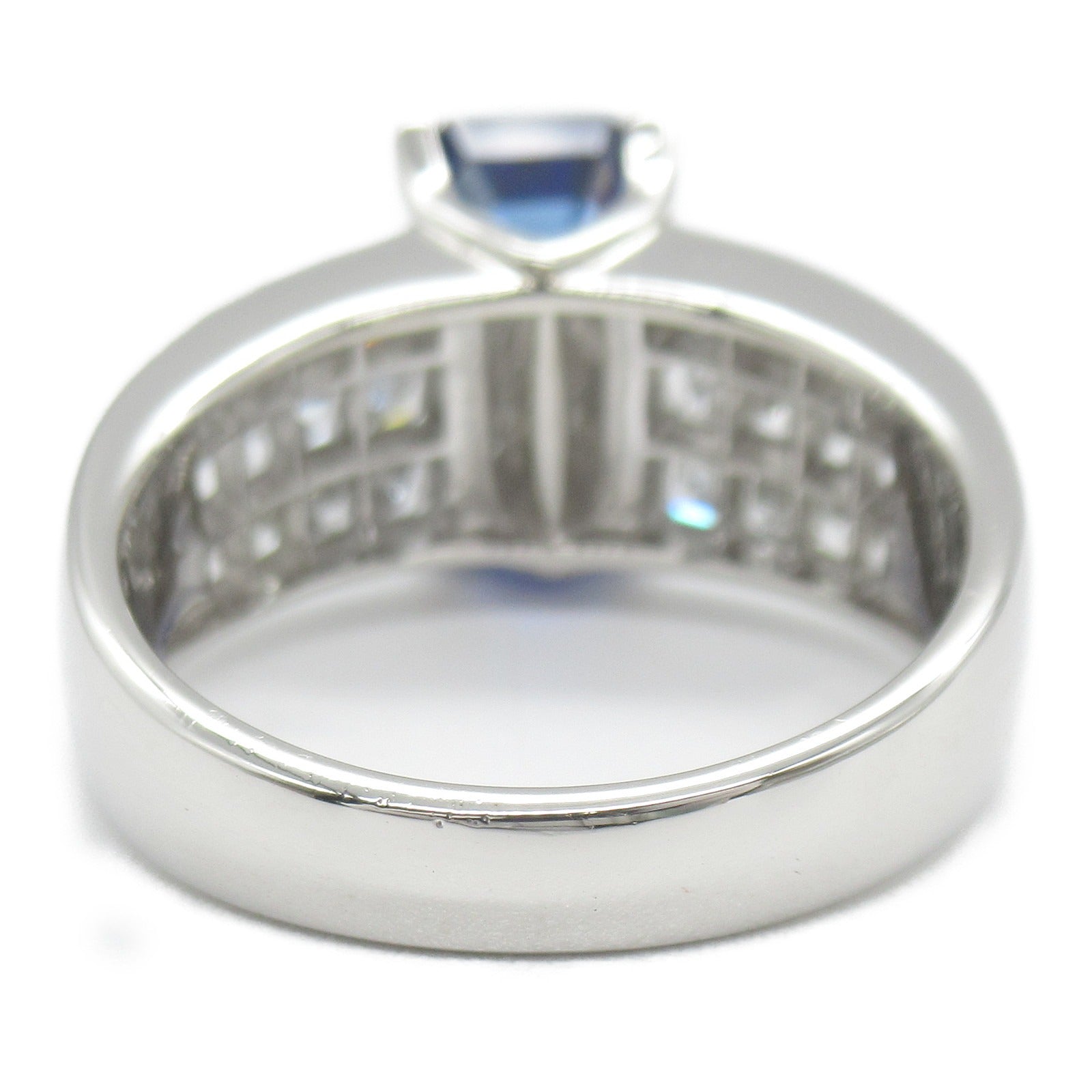 JEWELRY 【激減優惠】PT900白金Sapphire/Diamond Ring3.42ct藍寶石/鑽石戒指US#6