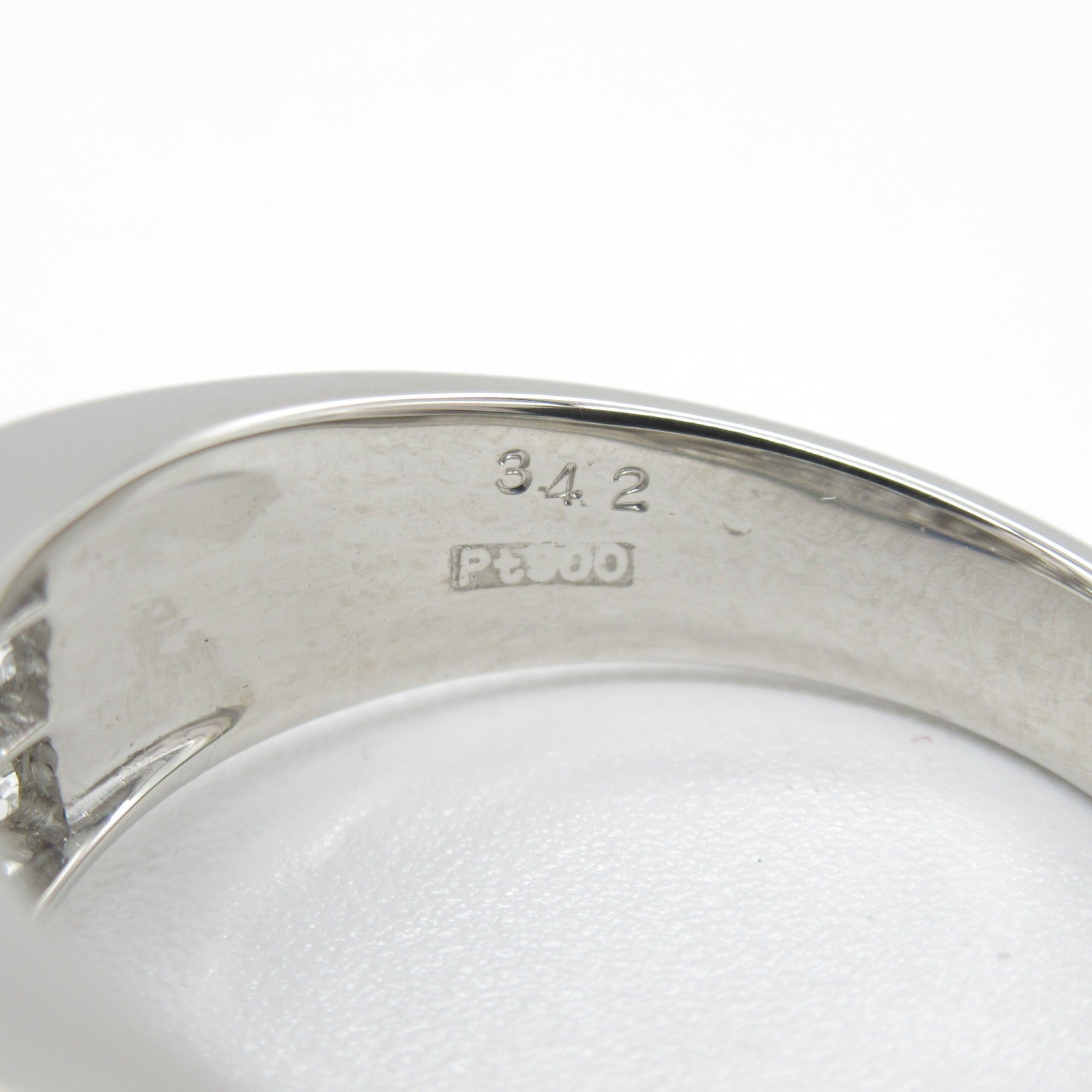JEWELRY 【激減優惠】PT900白金Sapphire/Diamond Ring3.42ct藍寶石/鑽石戒指US#6