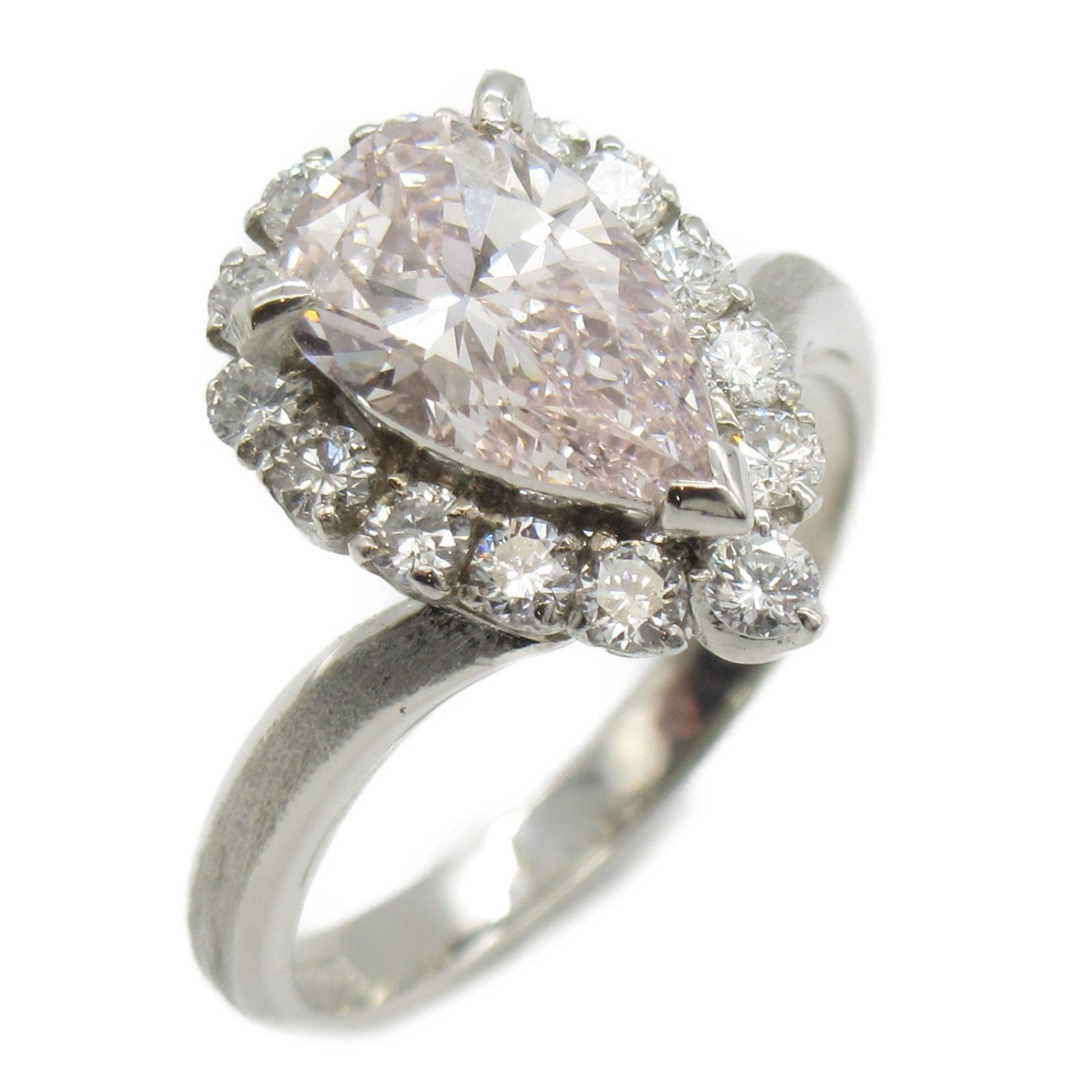 JEWELRY 【激減優惠】PT900白金Diamond Ring1.086ct/0.37ct鑽石戒指US#4.5