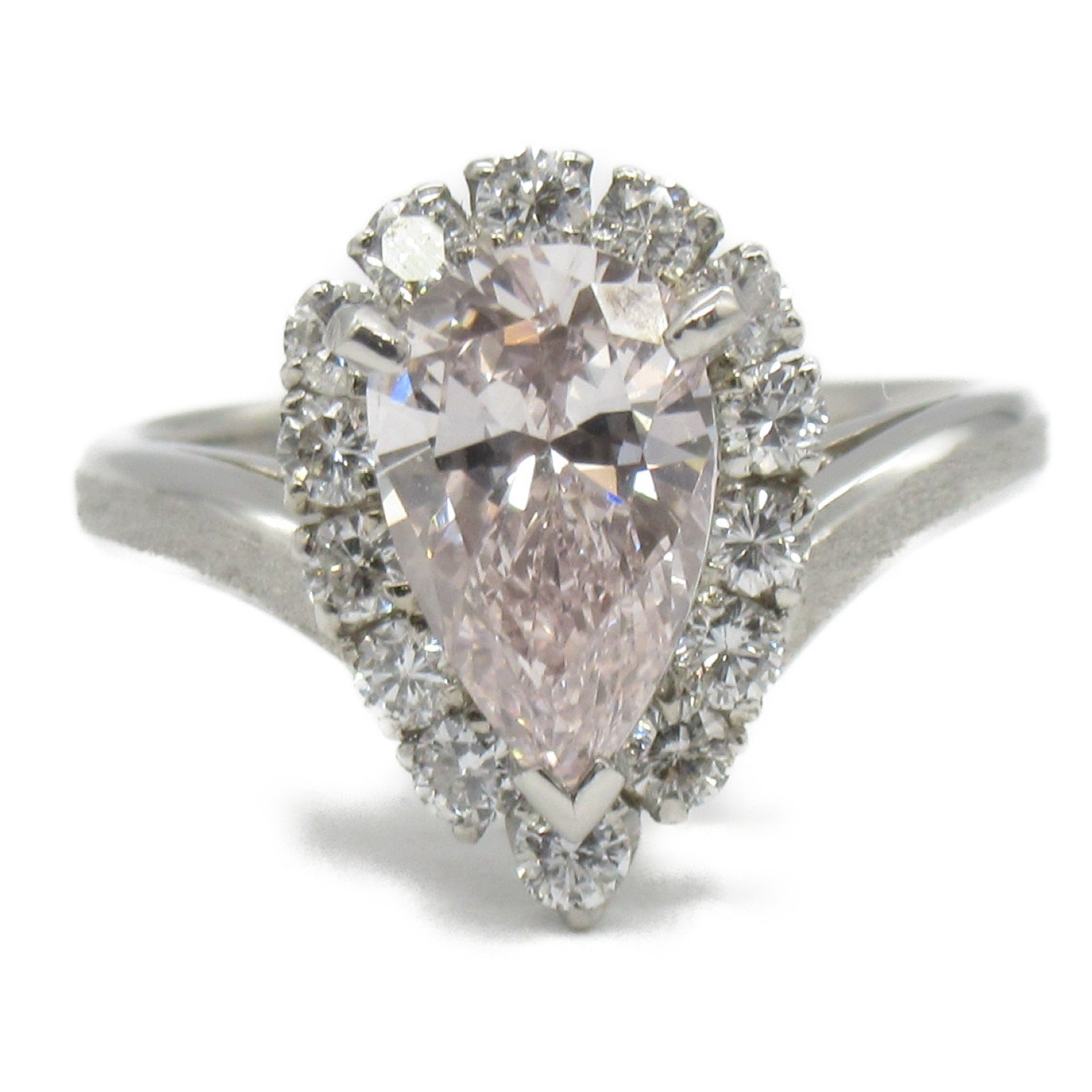 JEWELRY 【激減優惠】PT900白金Diamond Ring1.086ct/0.37ct鑽石戒指US#4.5