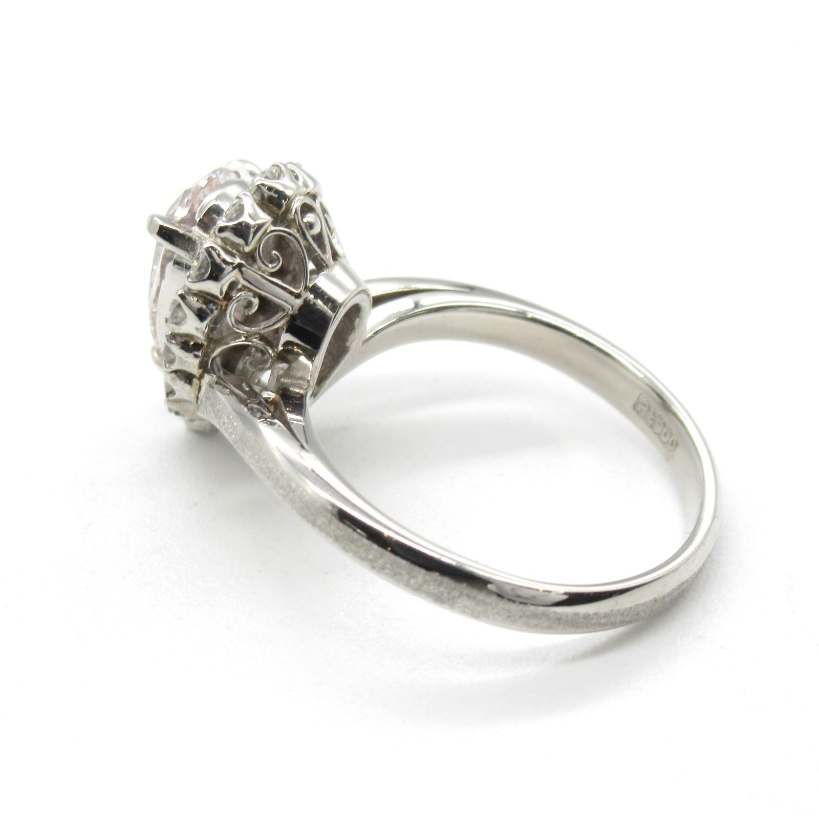JEWELRY 【激減優惠】PT900白金Diamond Ring1.086ct/0.37ct鑽石戒指US#4.5