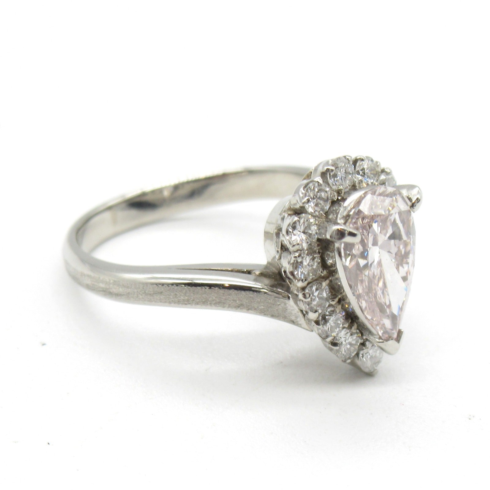 JEWELRY 【激減優惠】PT900白金Diamond Ring1.086ct/0.37ct鑽石戒指US#4.5