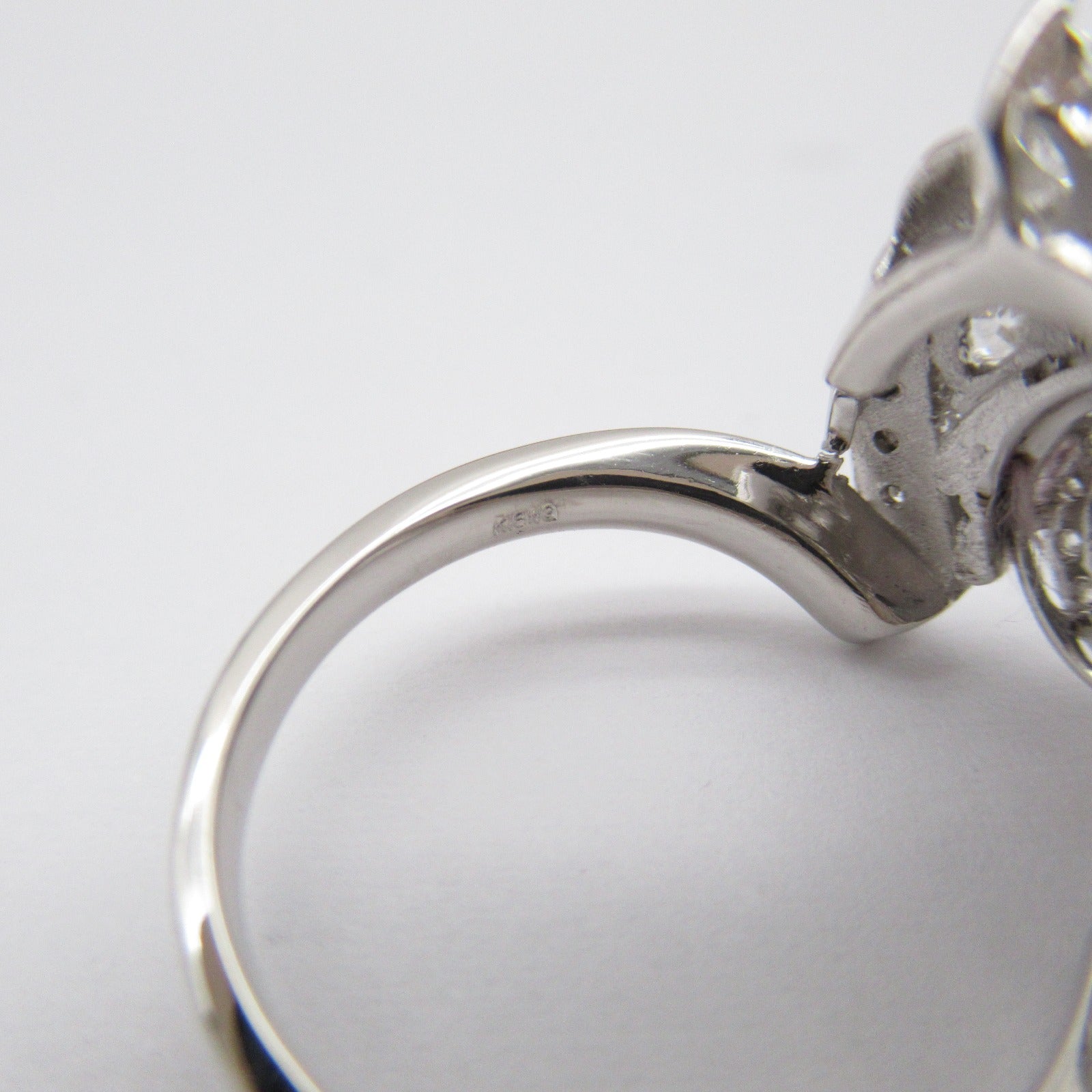 JEWELRY 【激減優惠】PT900鉑金/18K白金1.30ct Diamond Ring US#6