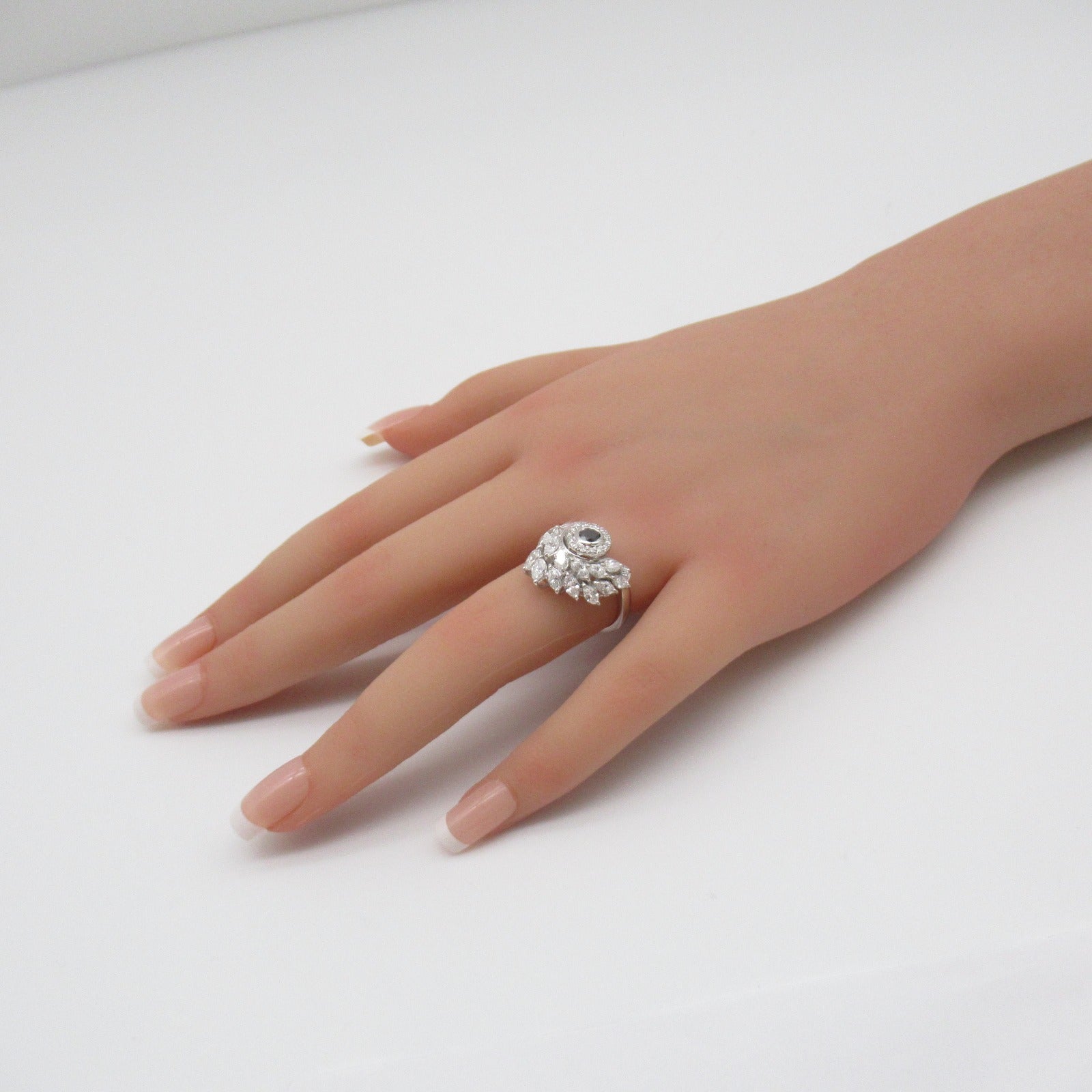 JEWELRY 【激減優惠】PT900鉑金/18K白金1.30ct Diamond Ring US#6