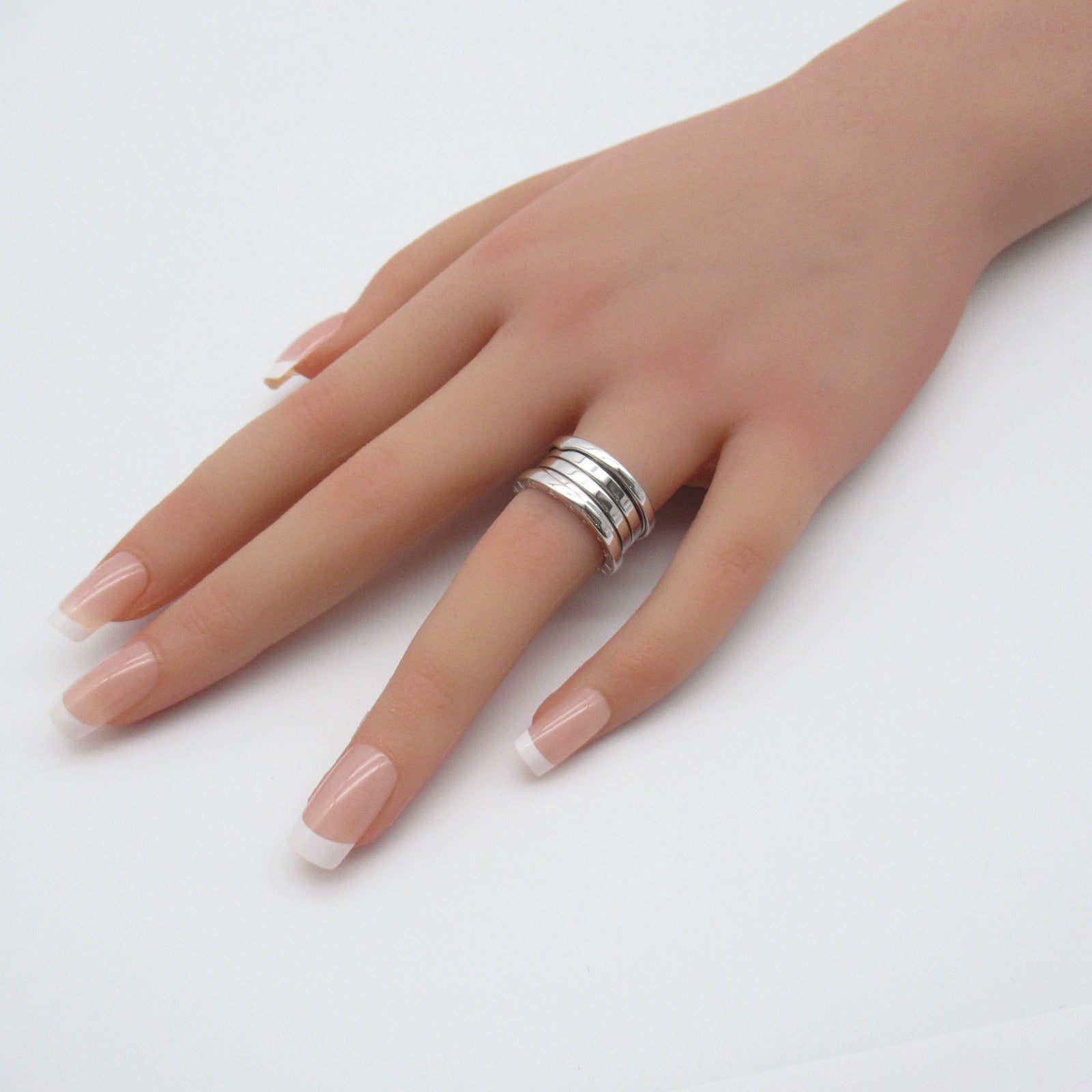 BVLGARI 【激減優惠】18K白金B-zero1 Four-Band戒指BVLGARI#51/US#5.25