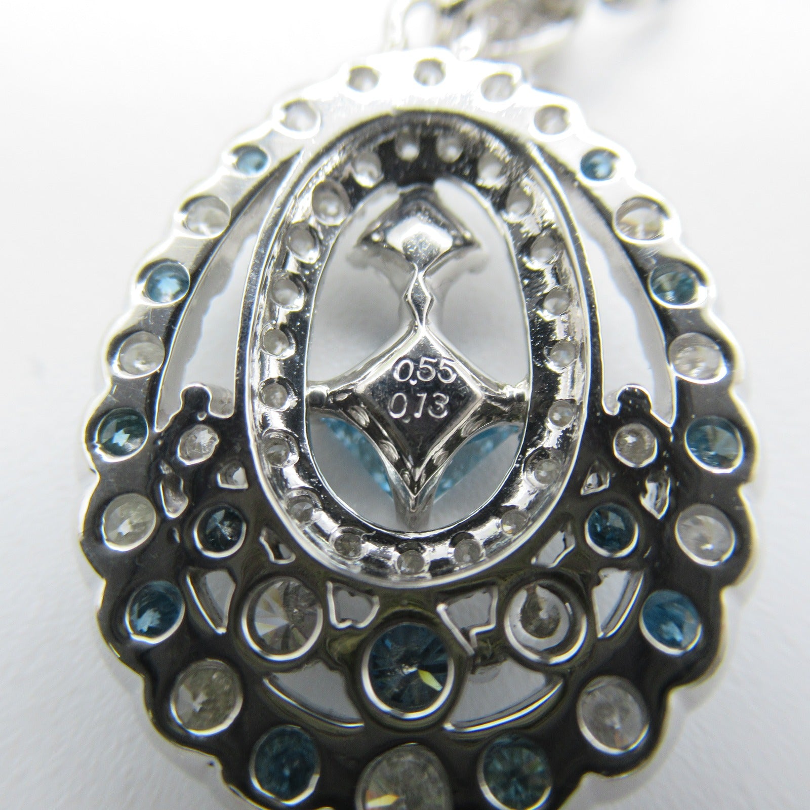 JEWELRY 【激減優惠】PT850/PT900鉑金Treat Diamond Necklace 0.55/0.77ct鑽石項鍊