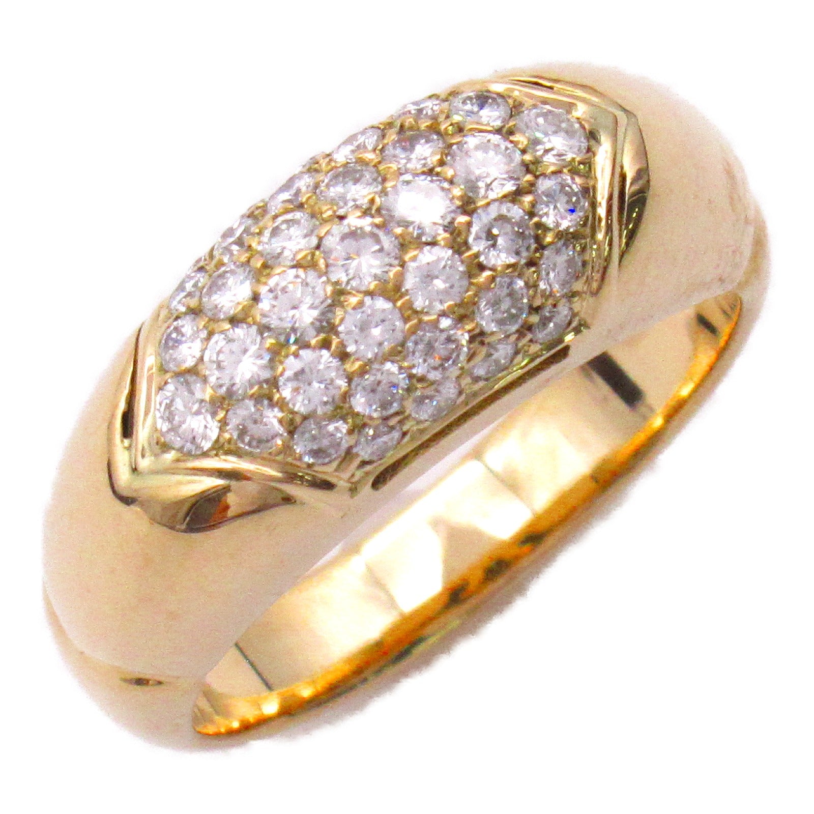 BVLGARI 18K黃金Cheltaura Diamond Ring戒指US#5.75