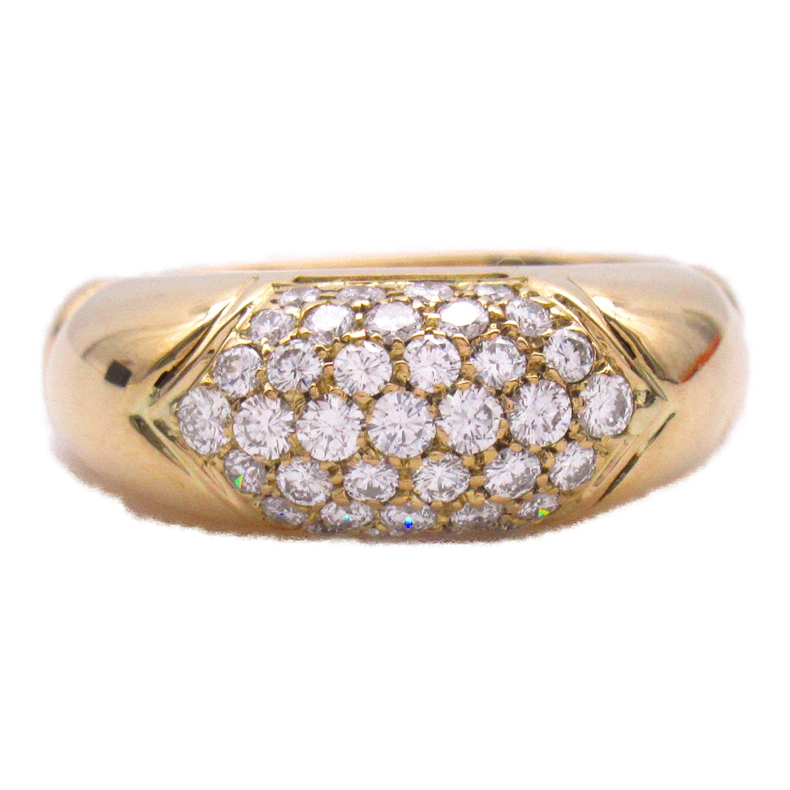 BVLGARI 18K黃金Cheltaura Diamond Ring戒指US#5.75