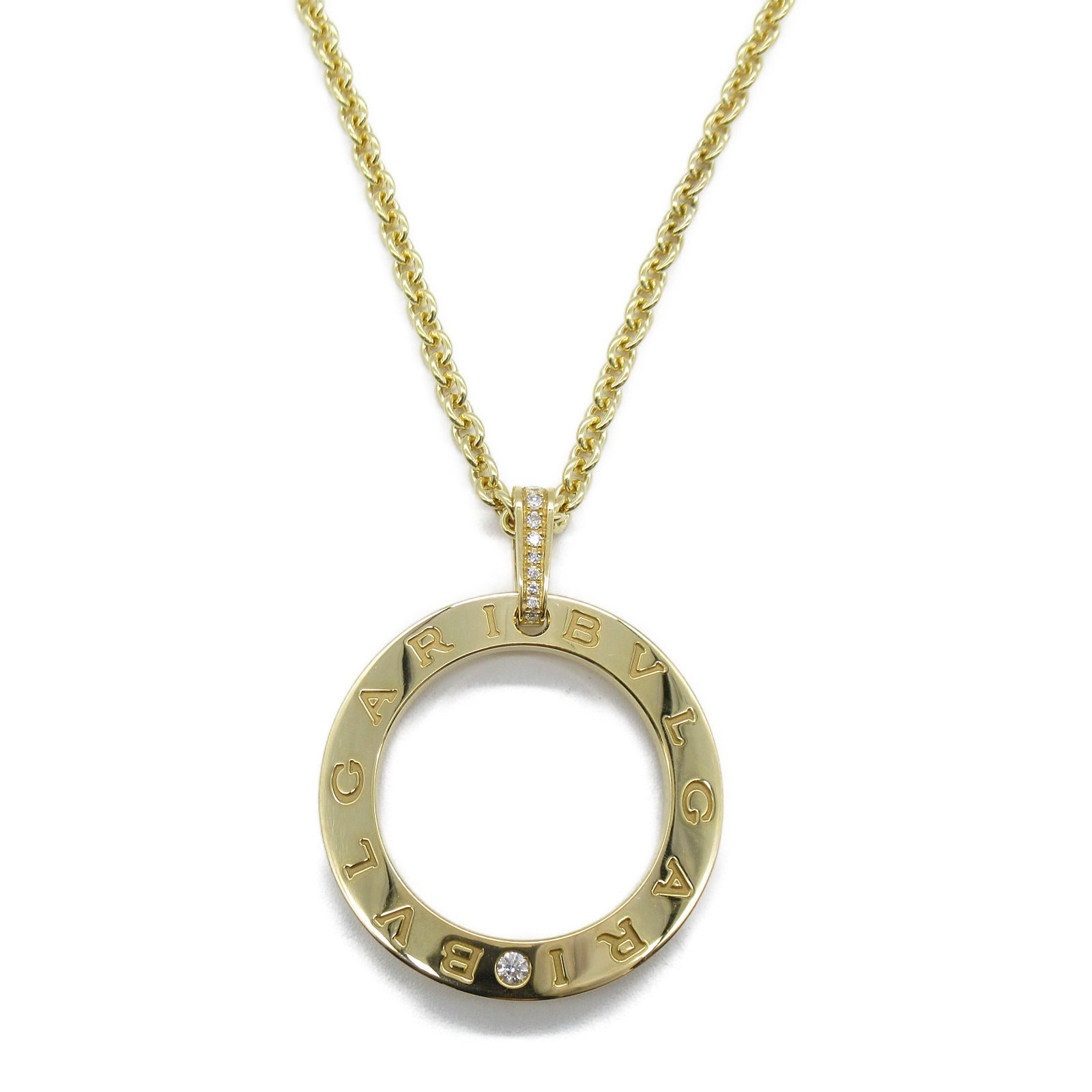 BVLGARI 【激減優惠】18K黃金Bulgari Bulgari Diamond Necklace鑽石項鍊