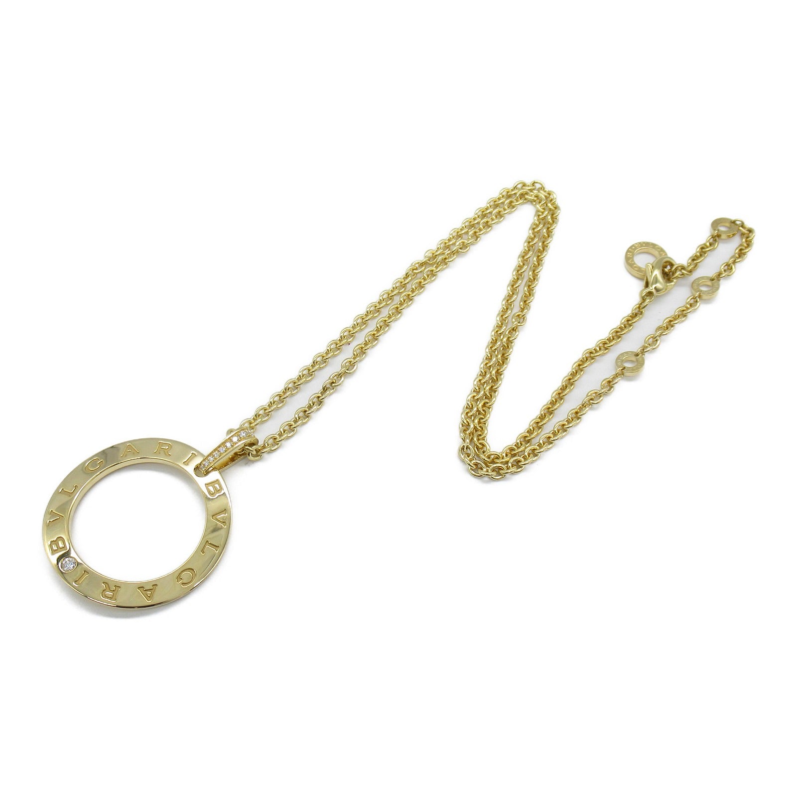 BVLGARI 【激減優惠】18K黃金Bulgari Bulgari Diamond Necklace鑽石項鍊