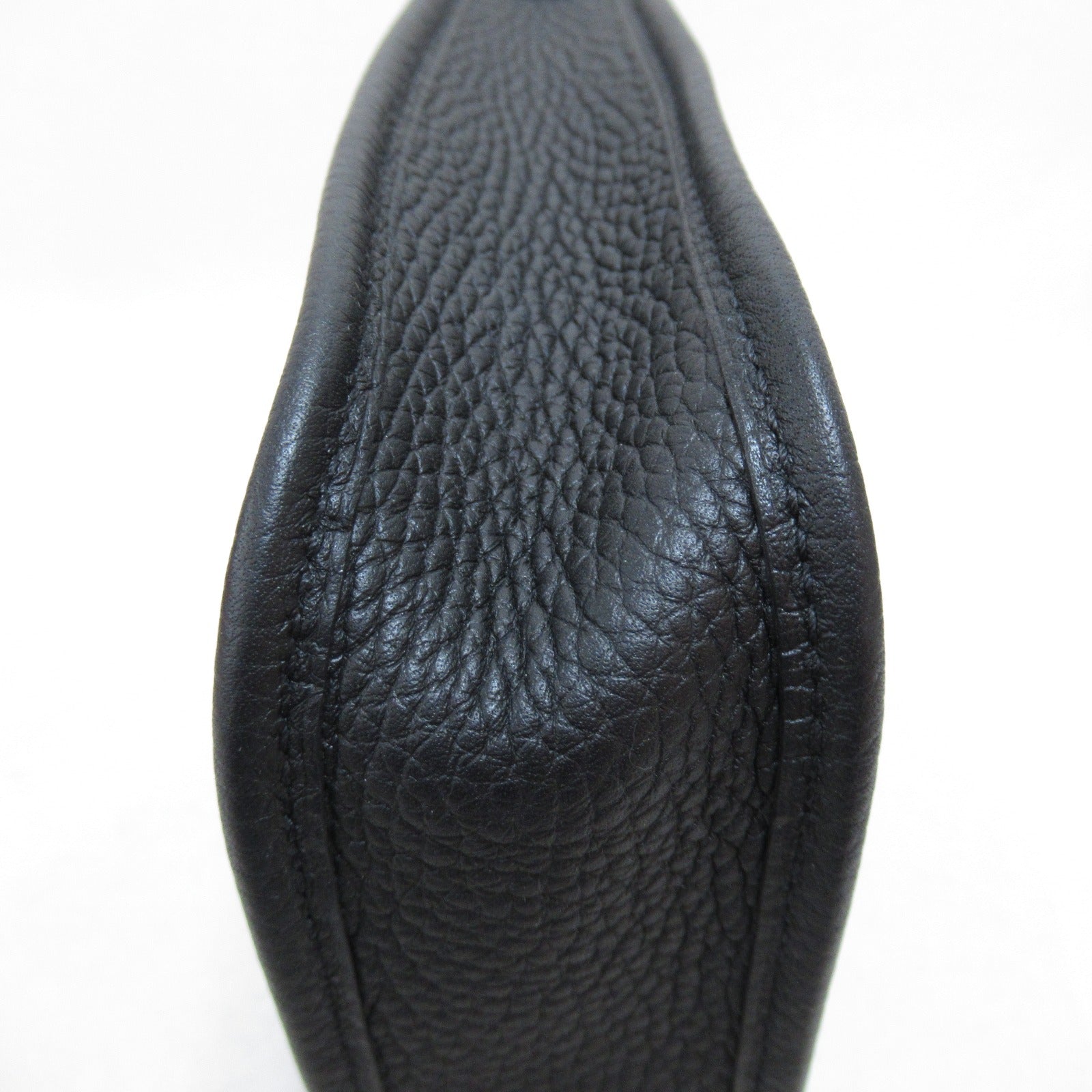 HERMES Clemence皮革Evelyne TPM銀扣肩背袋Noir黑色