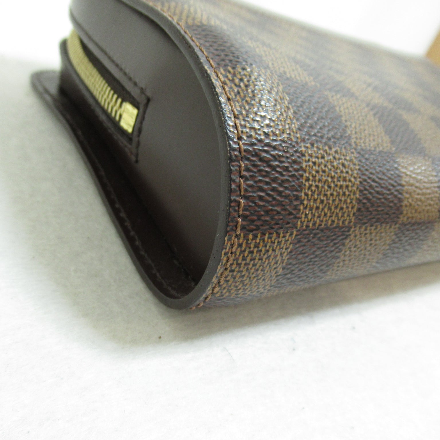 LOUIS VUITTON 【清倉大減價】Damier Ebene Saint Louis金扣手拿包啡色