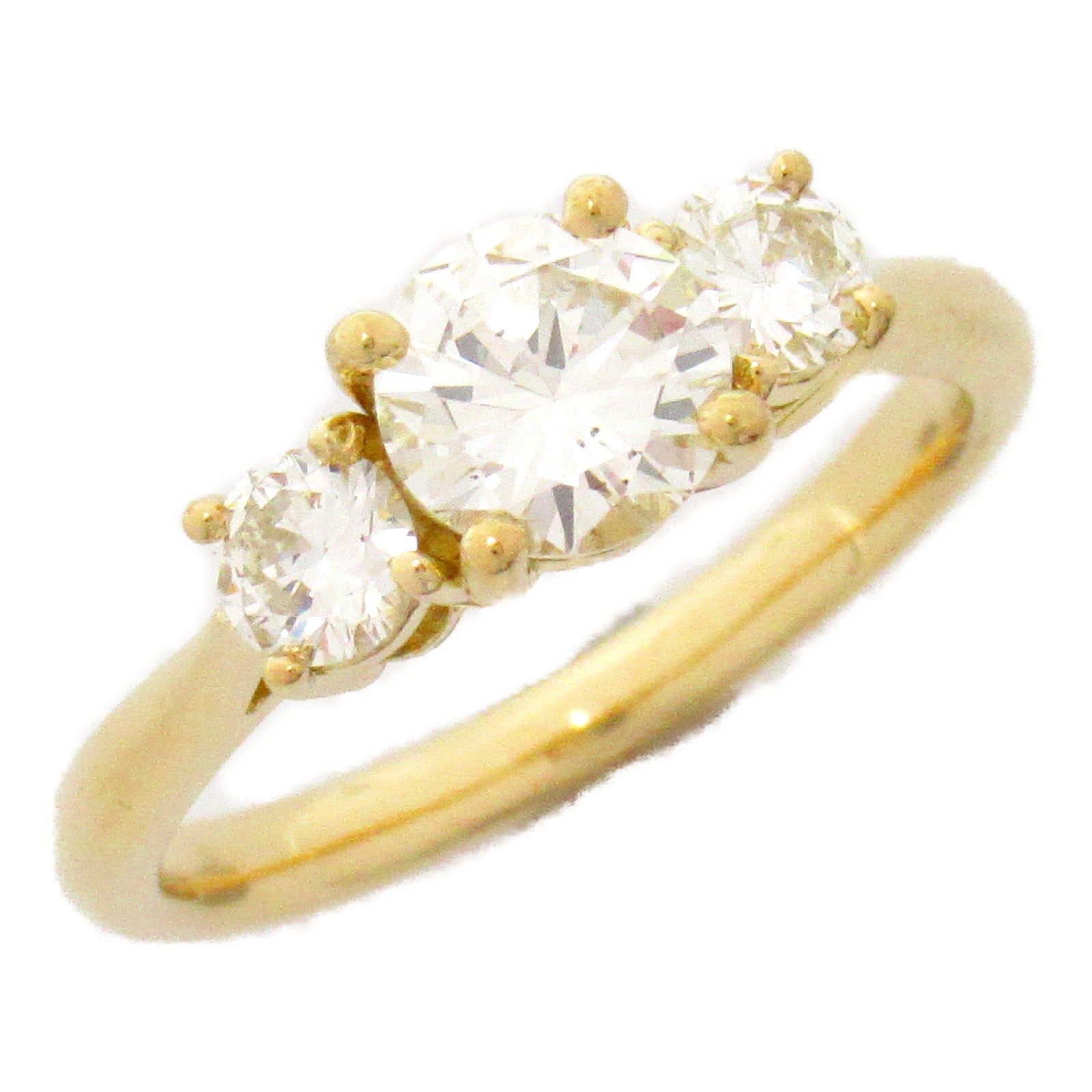 JEWELRY 【激減優惠】18K黃金Diamond Ring 0.70/0.33ct鑽石戒指US#5.5