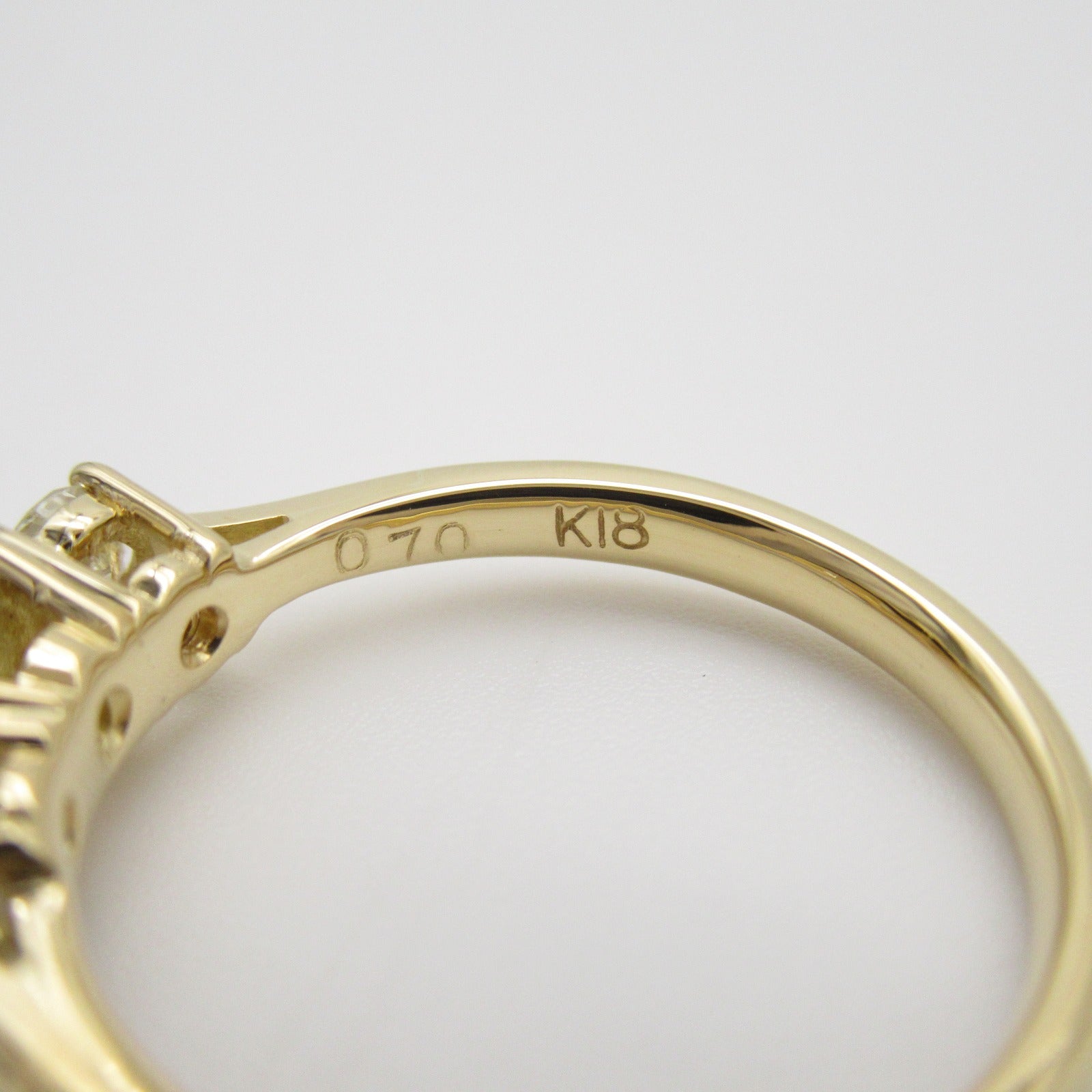 JEWELRY 【激減優惠】18K黃金Diamond Ring 0.70/0.33ct鑽石戒指US#5.5