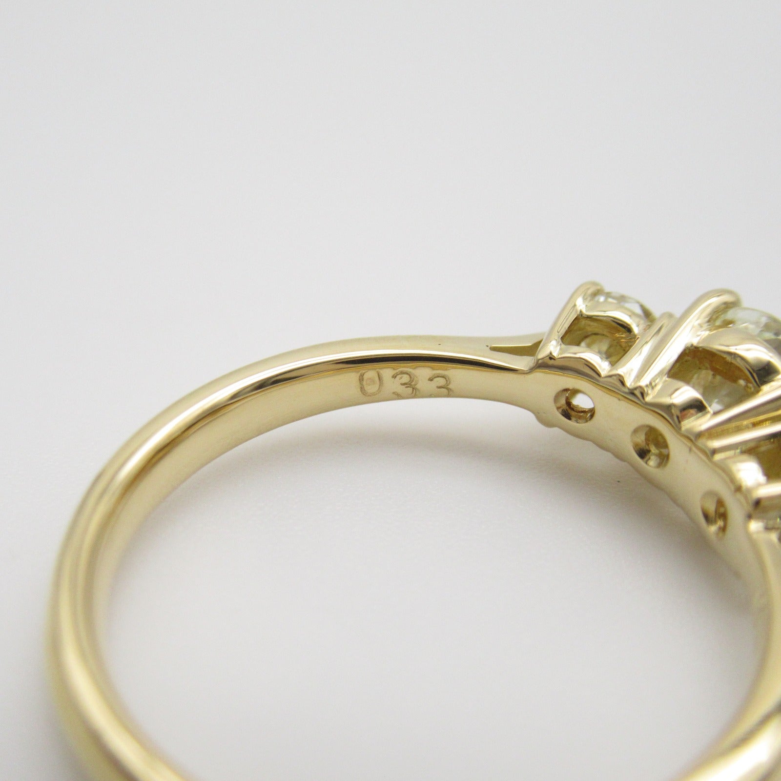 JEWELRY 【激減優惠】18K黃金Diamond Ring 0.70/0.33ct鑽石戒指US#5.5