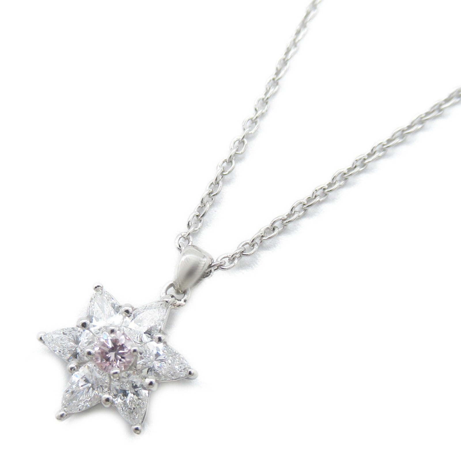 JEWELRY PT900/PT850鉑金Diamond Necklace 0.126ct/0.82ct鑽石項鍊