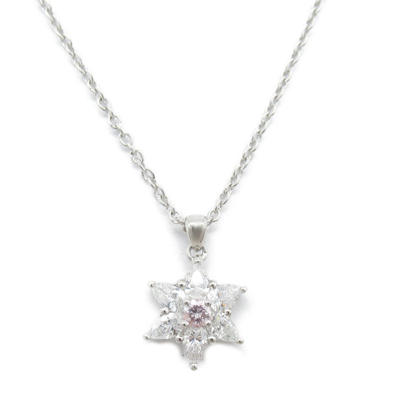 JEWELRY PT900/PT850鉑金Diamond Necklace 0.126ct/0.82ct鑽石項鍊