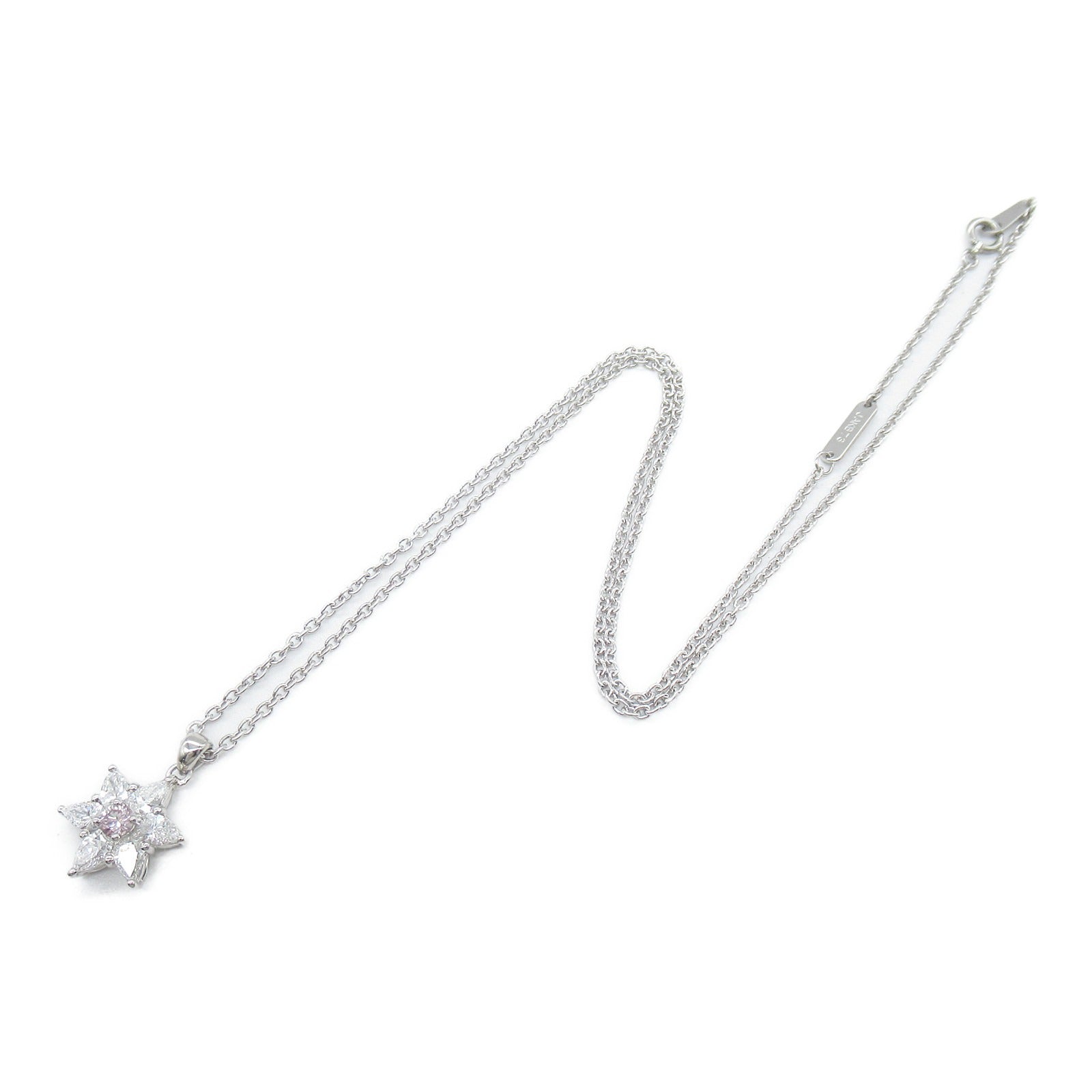 JEWELRY PT900/PT850鉑金Diamond Necklace 0.126ct/0.82ct鑽石項鍊