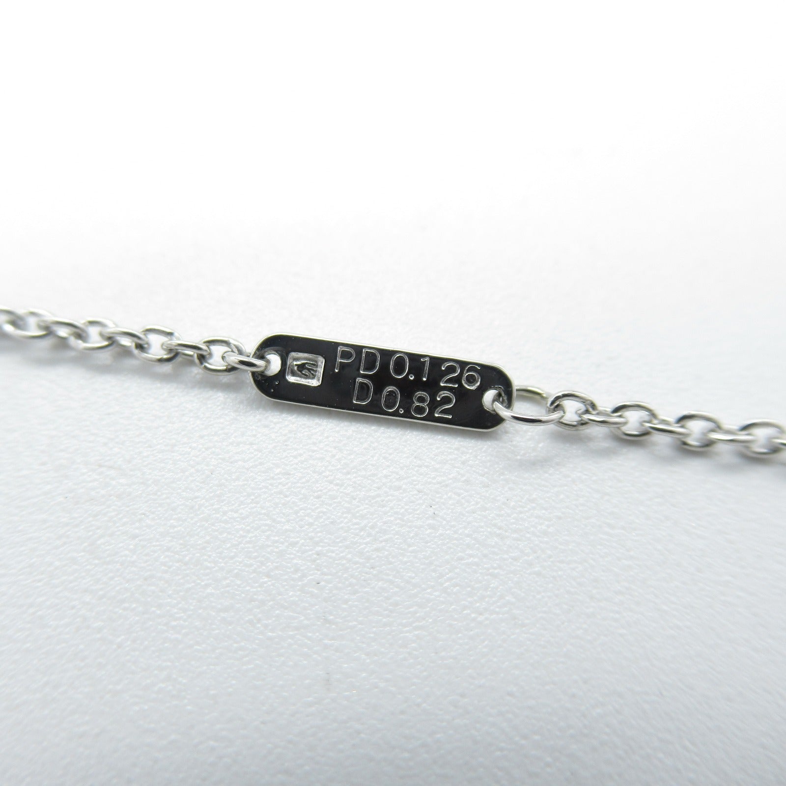 JEWELRY PT900/PT850鉑金Diamond Necklace 0.126ct/0.82ct鑽石項鍊