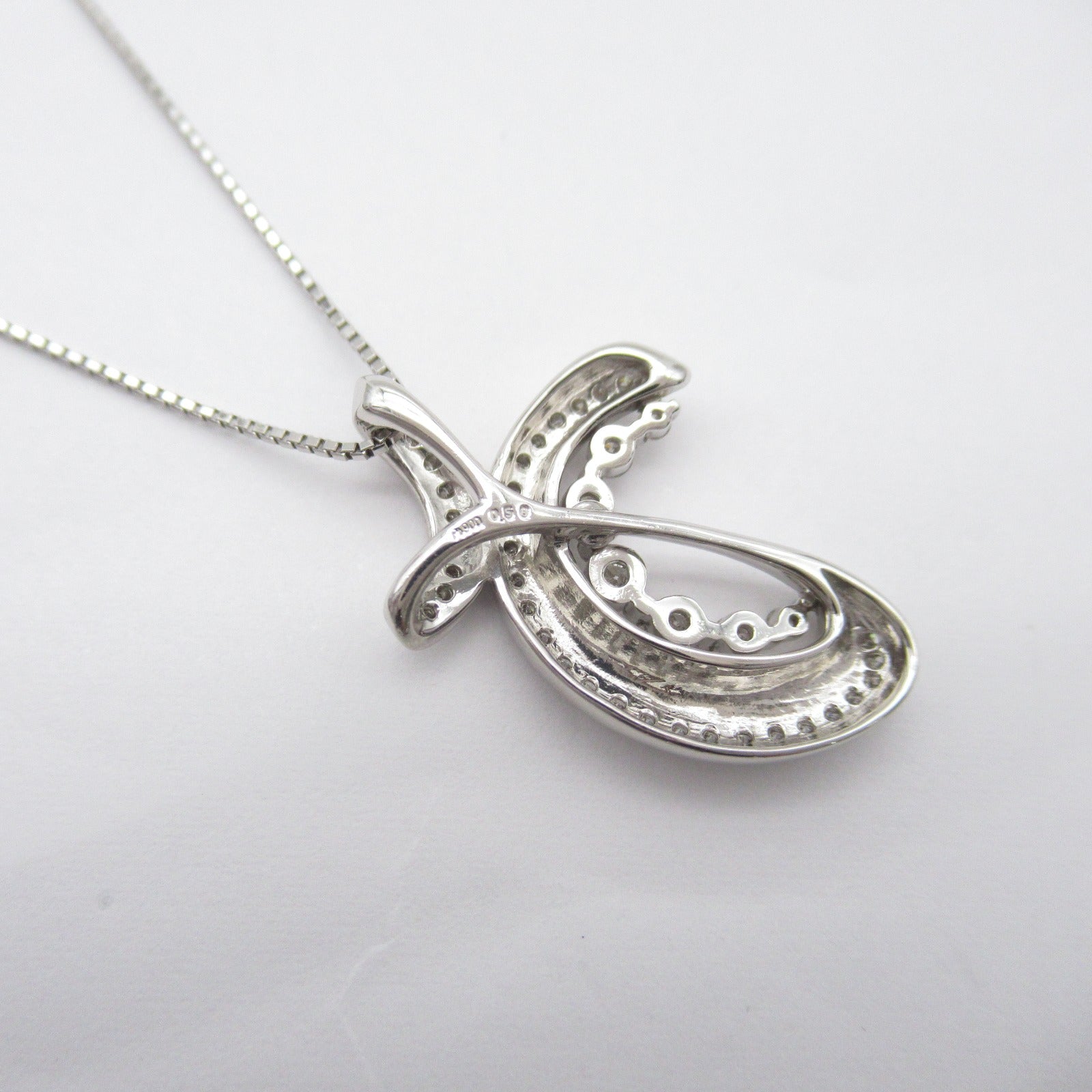 JEWELRY 【激減優惠】PT850/PT900鉑金Diamond Necklace 0.50ct鑽石項鍊