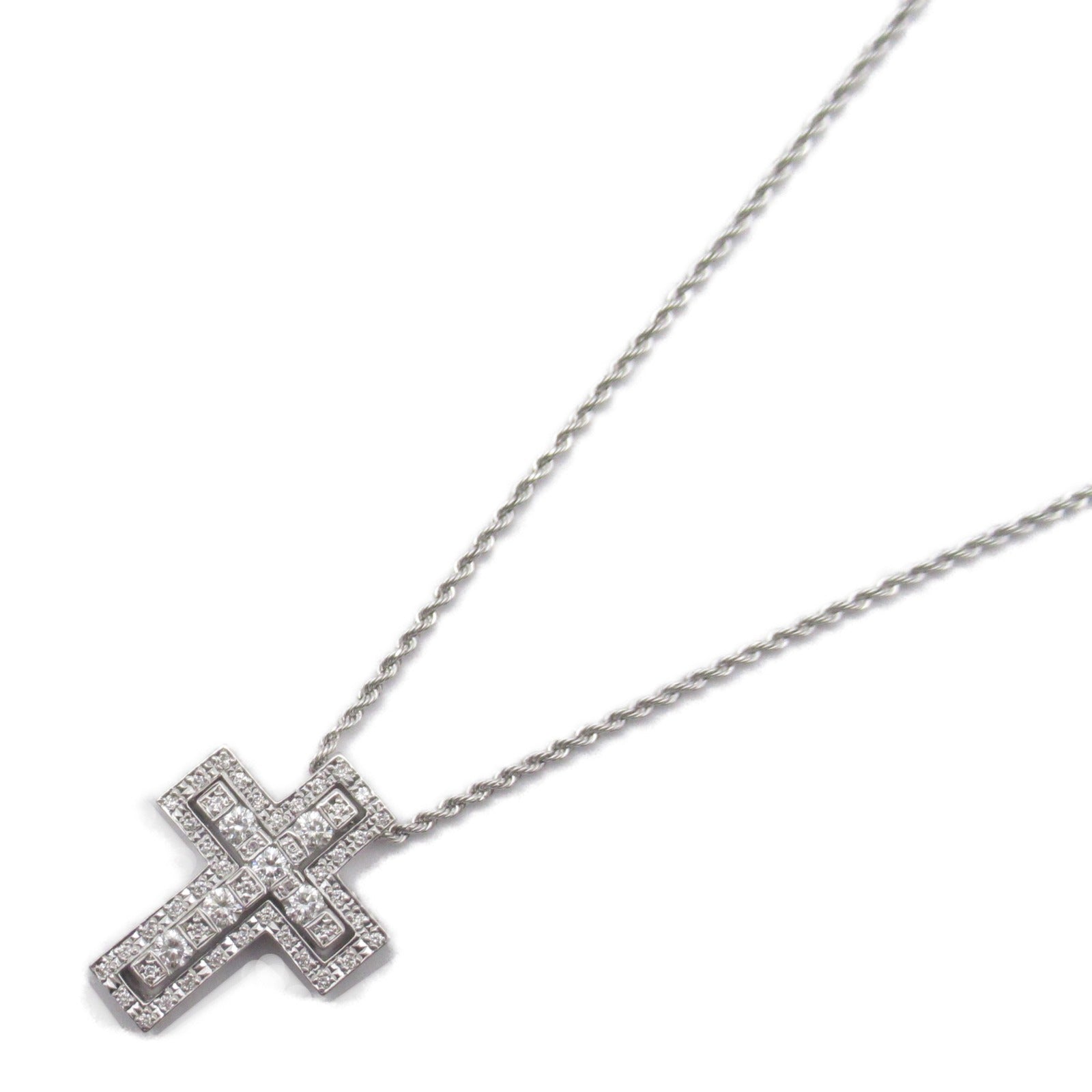 JEWELRY 【激減優惠】18K白金Diamond Necklace 0.64/0.2ct鑽石項鍊