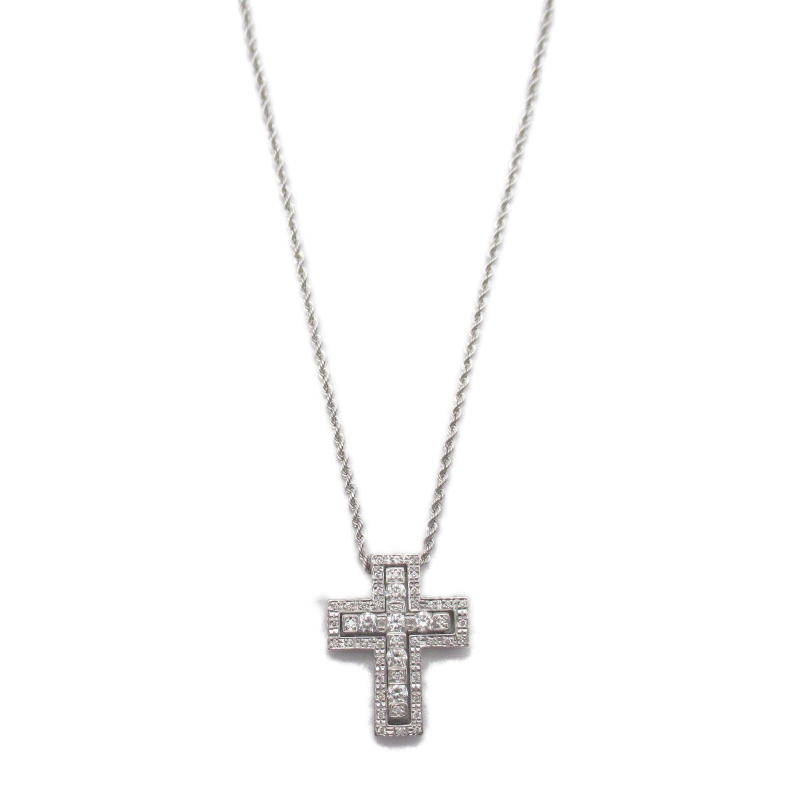 JEWELRY 【激減優惠】18K白金Diamond Necklace 0.64/0.2ct鑽石項鍊