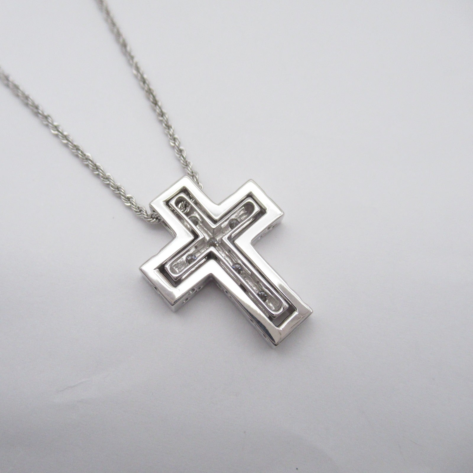 JEWELRY 【激減優惠】18K白金Diamond Necklace 0.64/0.2ct鑽石項鍊
