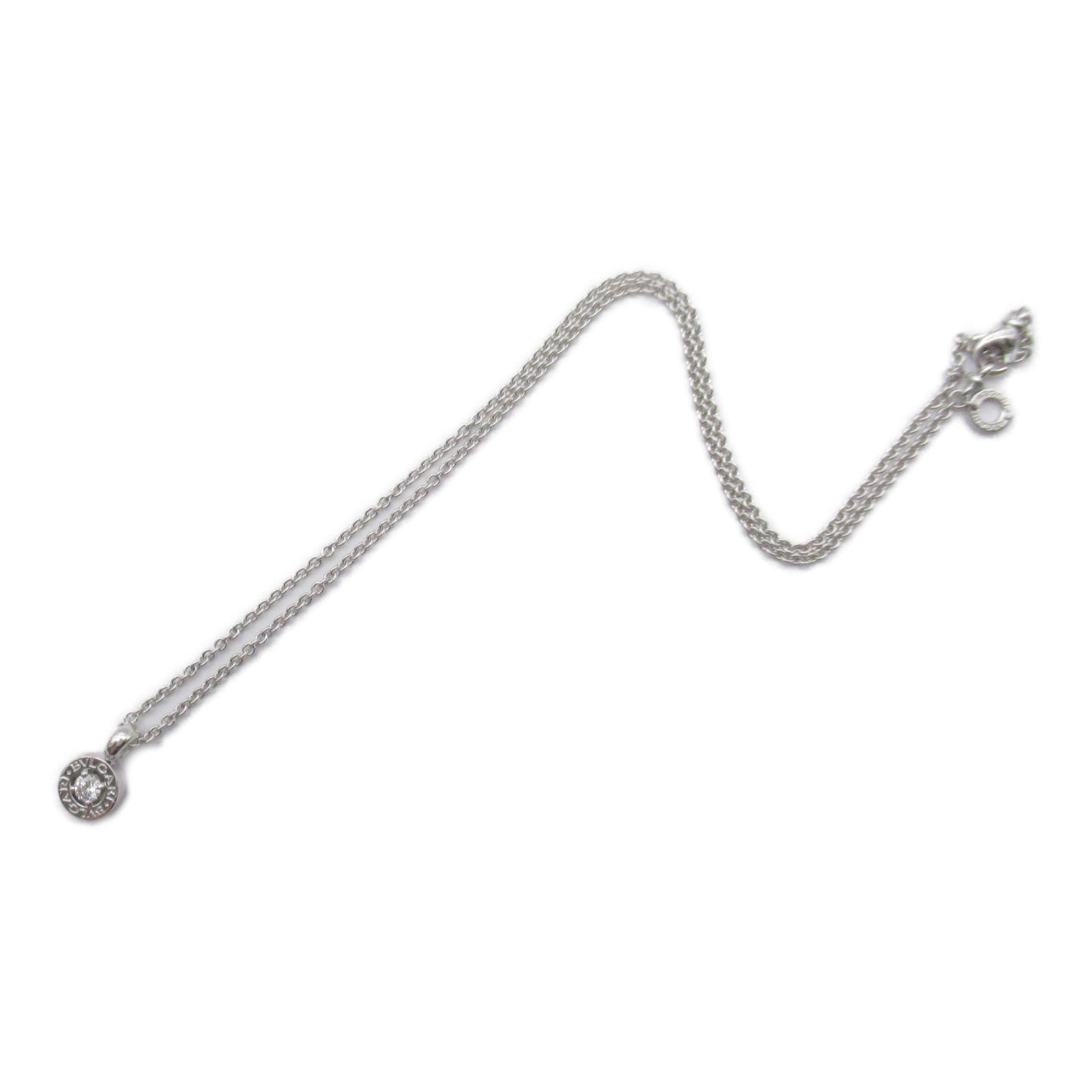 BVLGARI 【激減優惠】18K白金Bulgari 1P diamond necklace鑽石項鍊