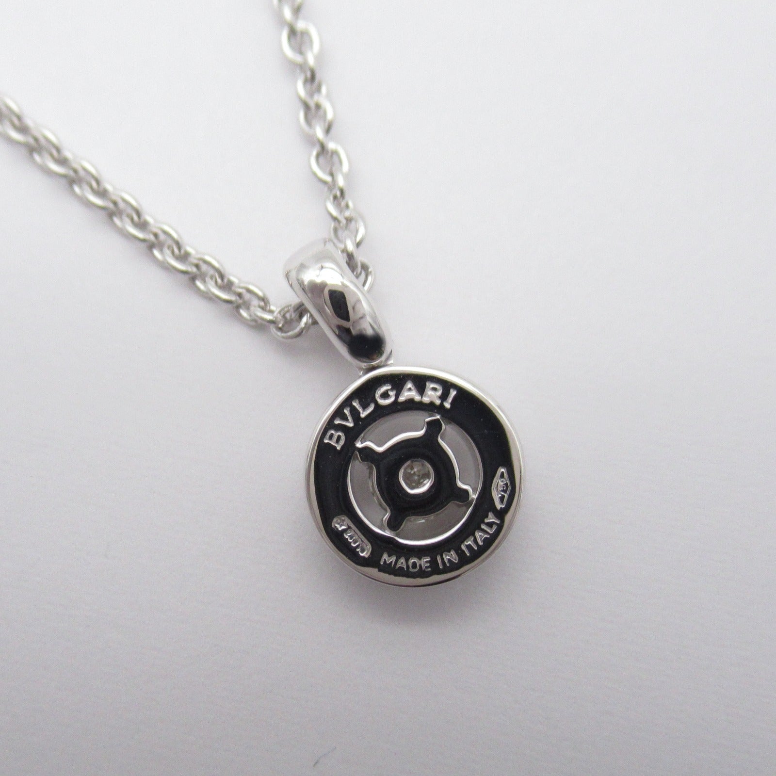BVLGARI 【激減優惠】18K白金Bulgari 1P diamond necklace鑽石項鍊