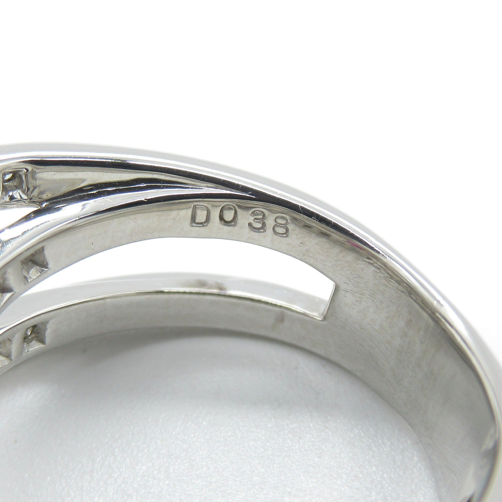 JEWELRY PT900鉑金Ruby Diamond Ring 1.07ct紅寶石/0.38ct鑽石戒指US#5.5