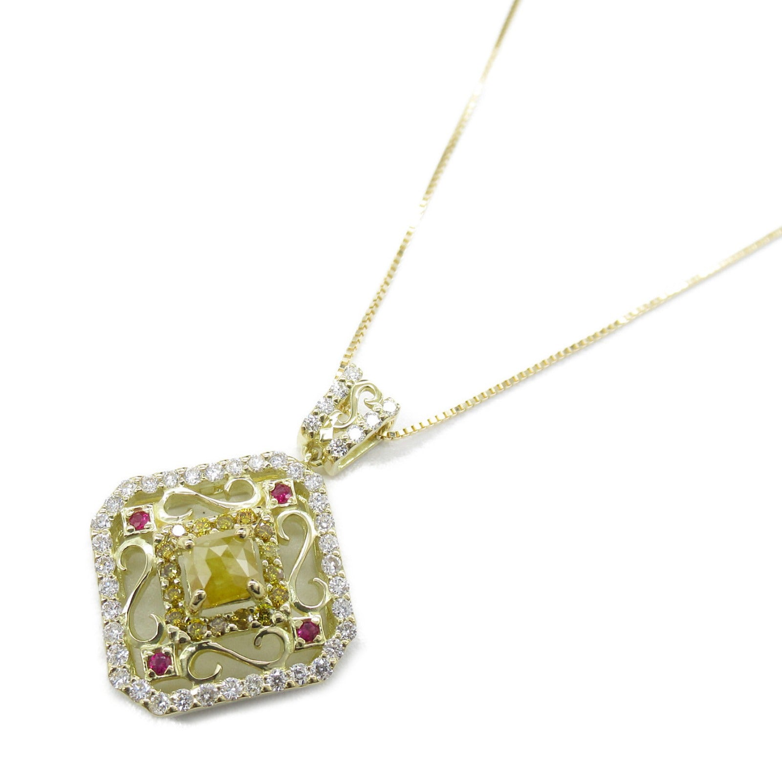 JEWELRY 【激減優惠】18K黃金Diamond Necklace 0.15/0.31/0.05/0.40ct鑽石項鍊