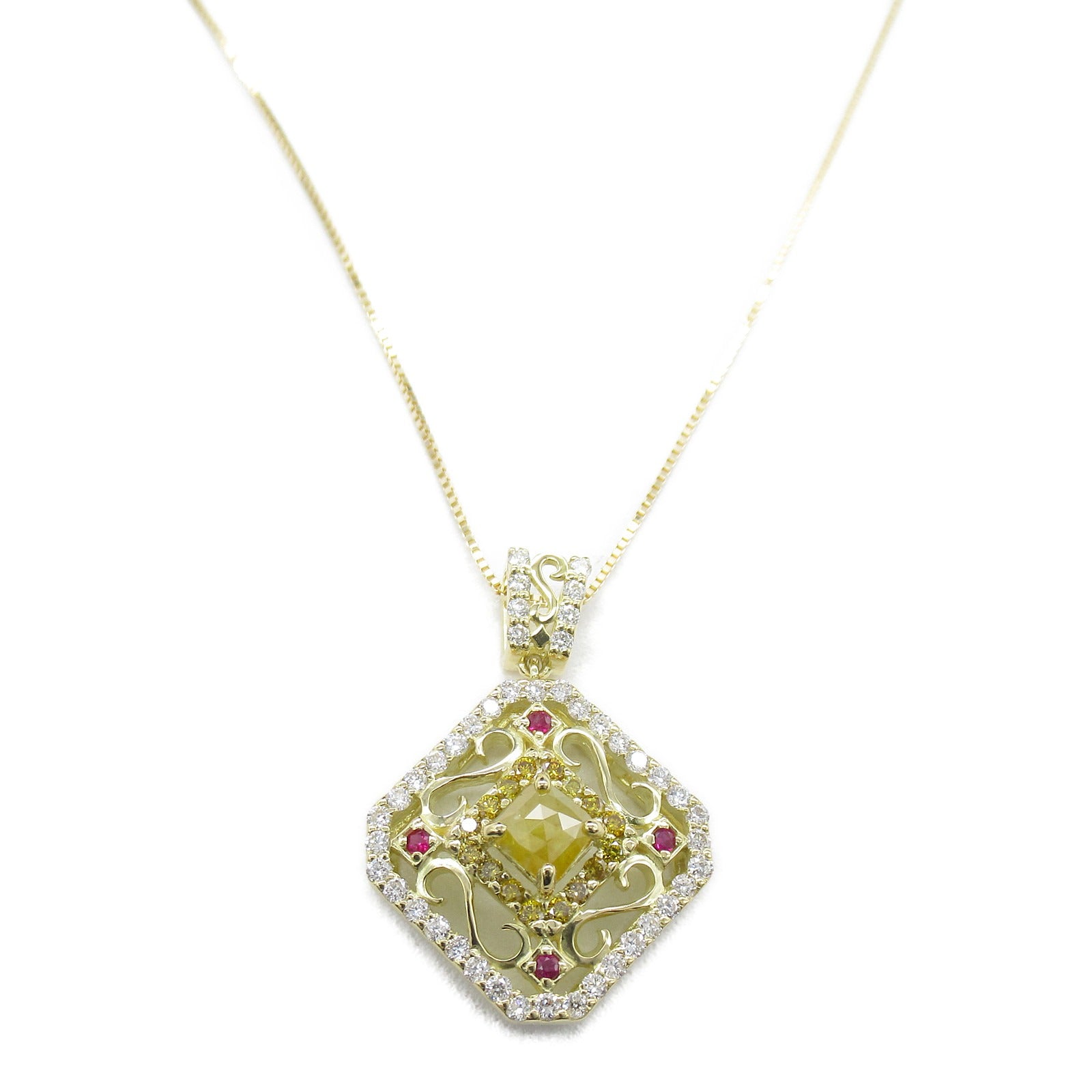 JEWELRY 【激減優惠】18K黃金Diamond Necklace 0.15/0.31/0.05/0.40ct鑽石項鍊
