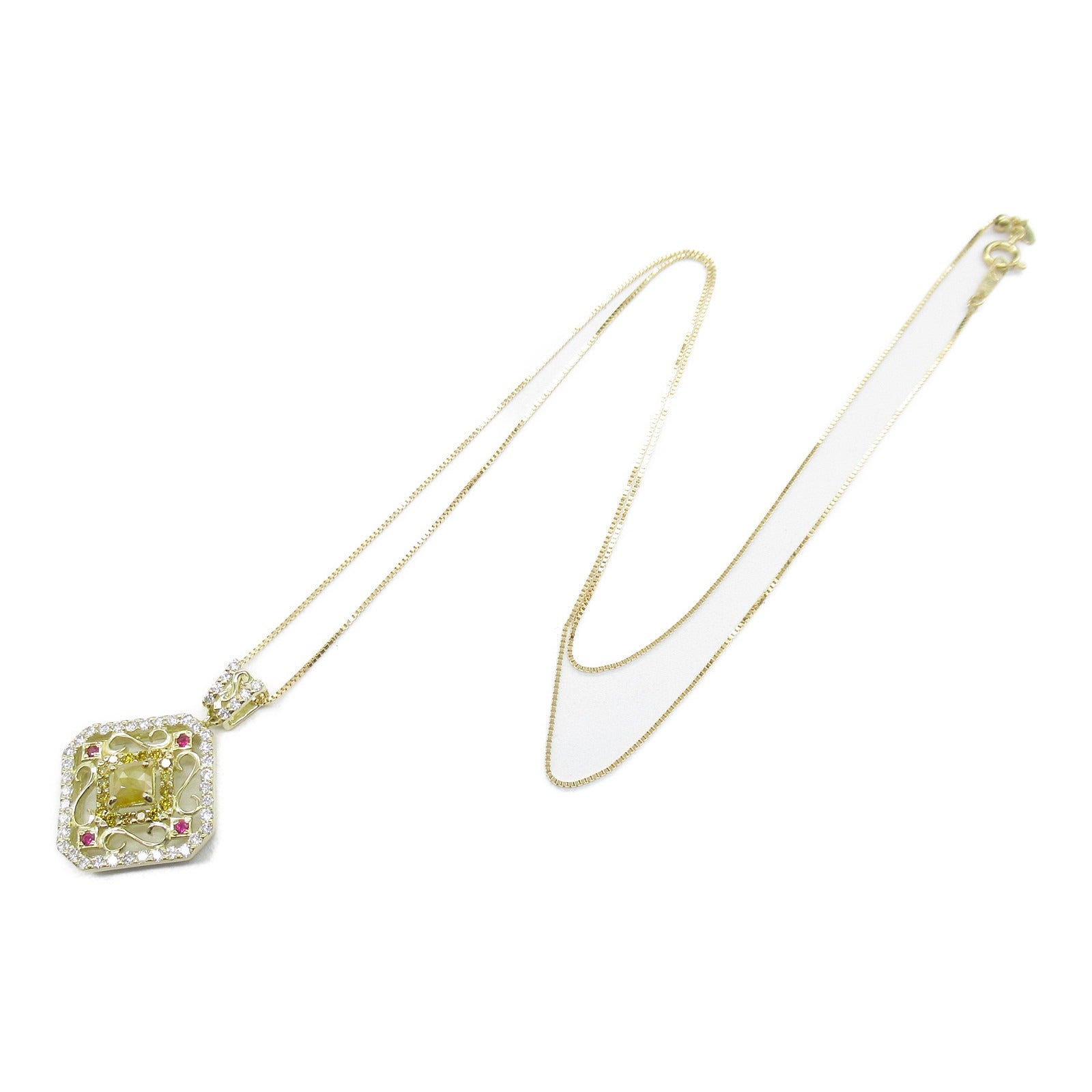 JEWELRY 【激減優惠】18K黃金Diamond Necklace 0.15/0.31/0.05/0.40ct鑽石項鍊