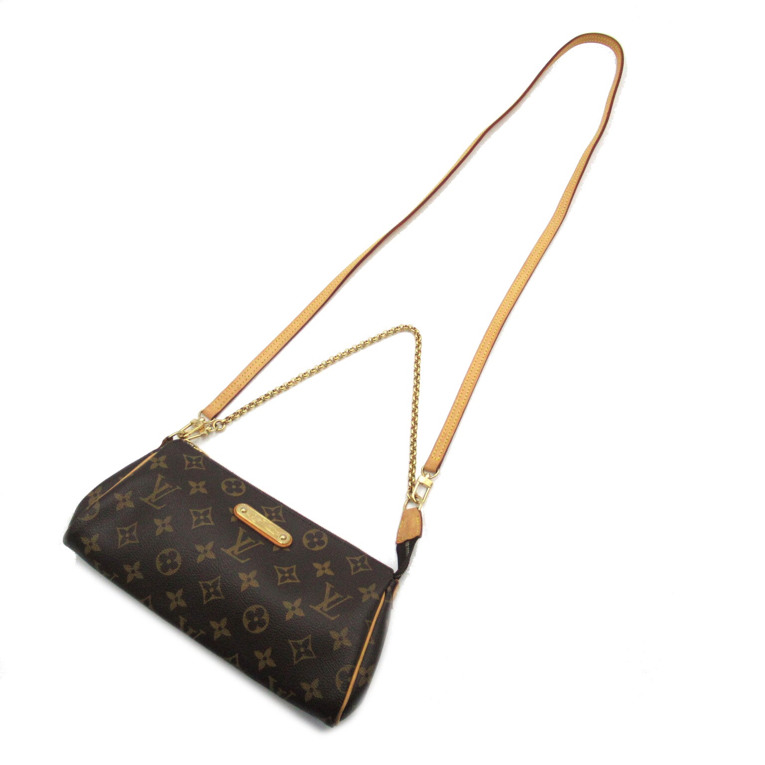 LOUIS VUITTON 【激減優惠】Monogram Eva金扣手挽肩背兩用袋啡色