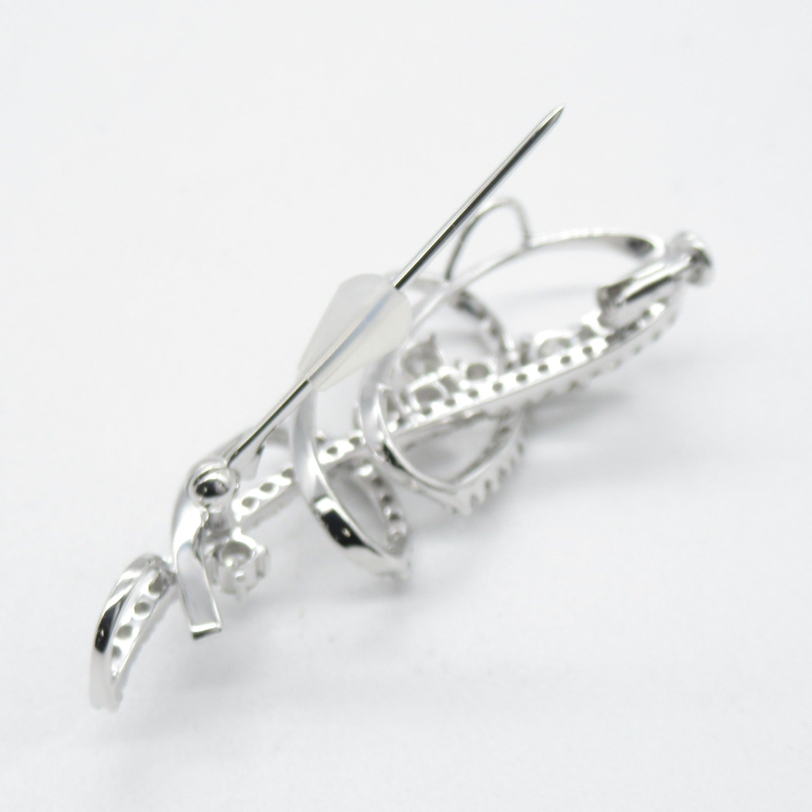JEWELRY 【激減優惠】18K/14K白金Diamond Brooch 1.33ct鑽石吊墜