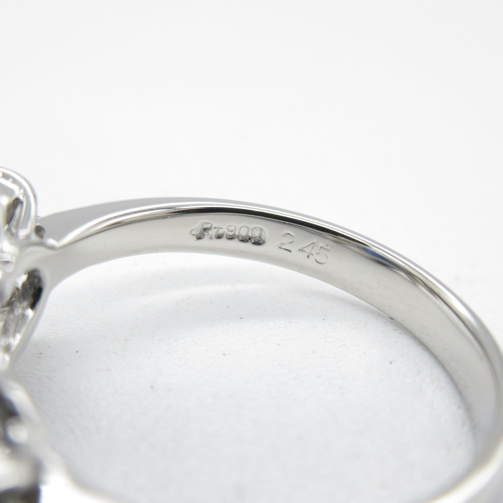 JEWELRY PT900鉑金Sapphire Diamond Ring 2.45ct藍寶石/0.60ct鑽石戒指US#6