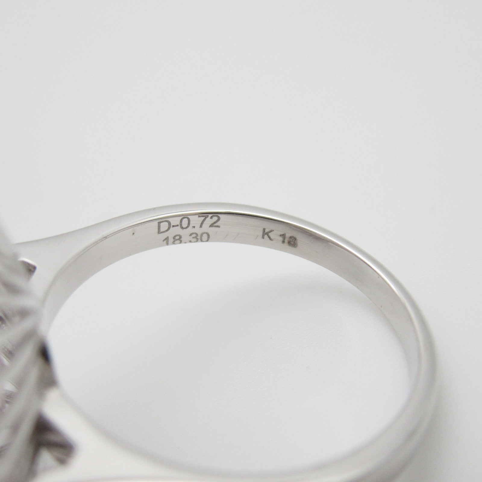 JEWELRY 18K白金Morganite Diamond Ring 18.30ct摩根石/0.72ct鑽石戒指US#7.25