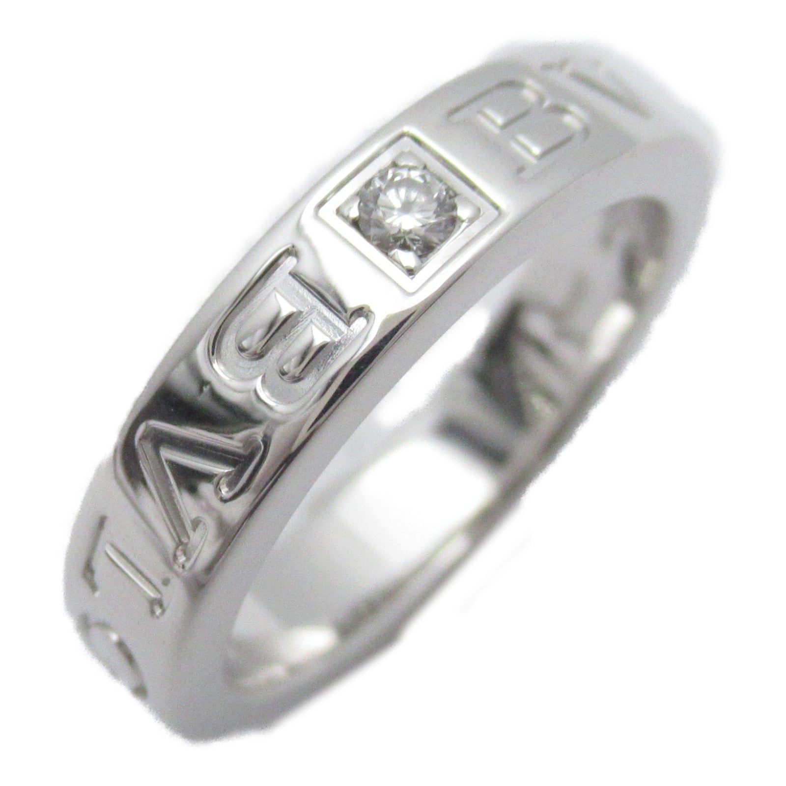 BVLGARI 18K白金Bvlgari Bvlgari 1D Diamond Ring鑽石戒指