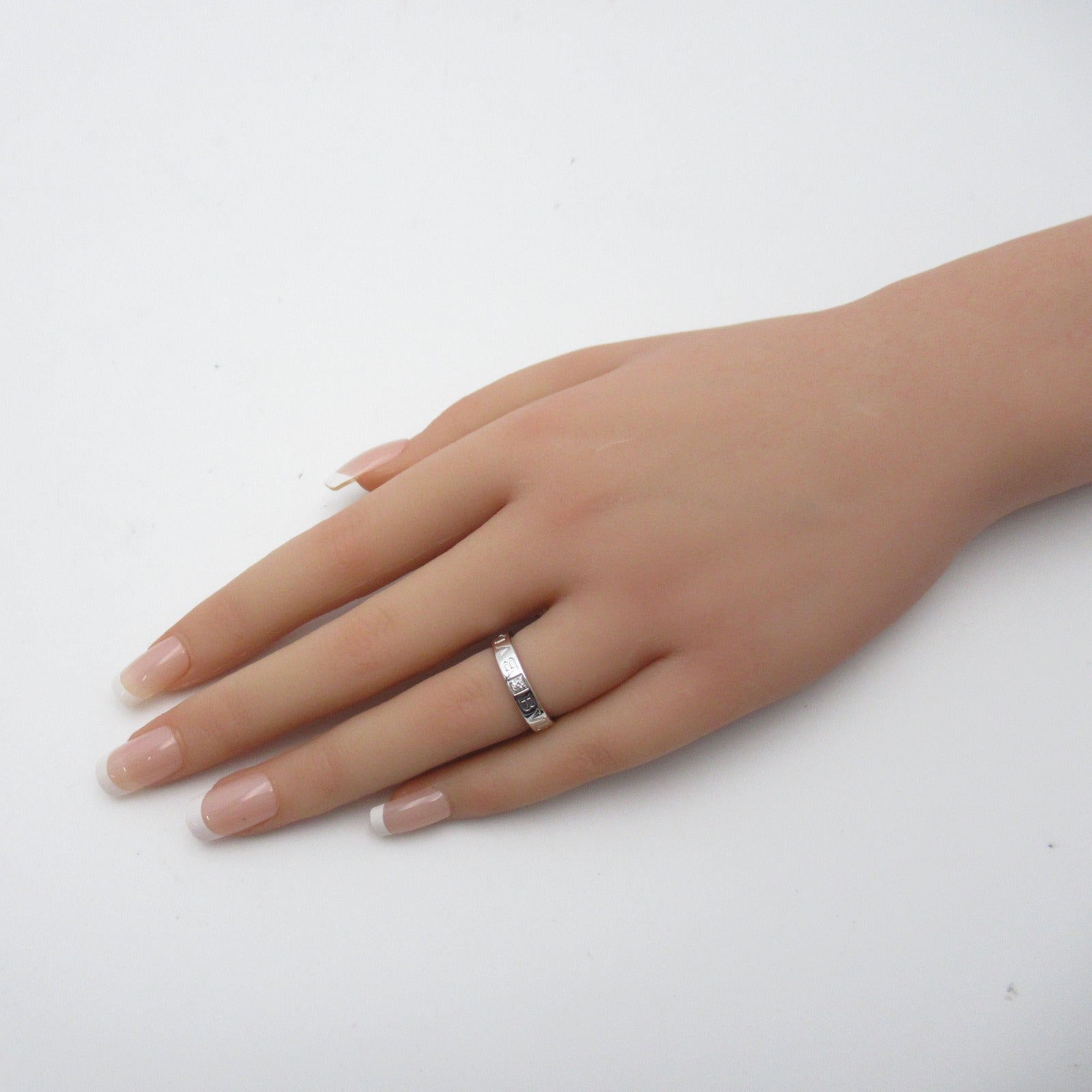 BVLGARI 18K白金Bvlgari Bvlgari 1D Diamond Ring鑽石戒指