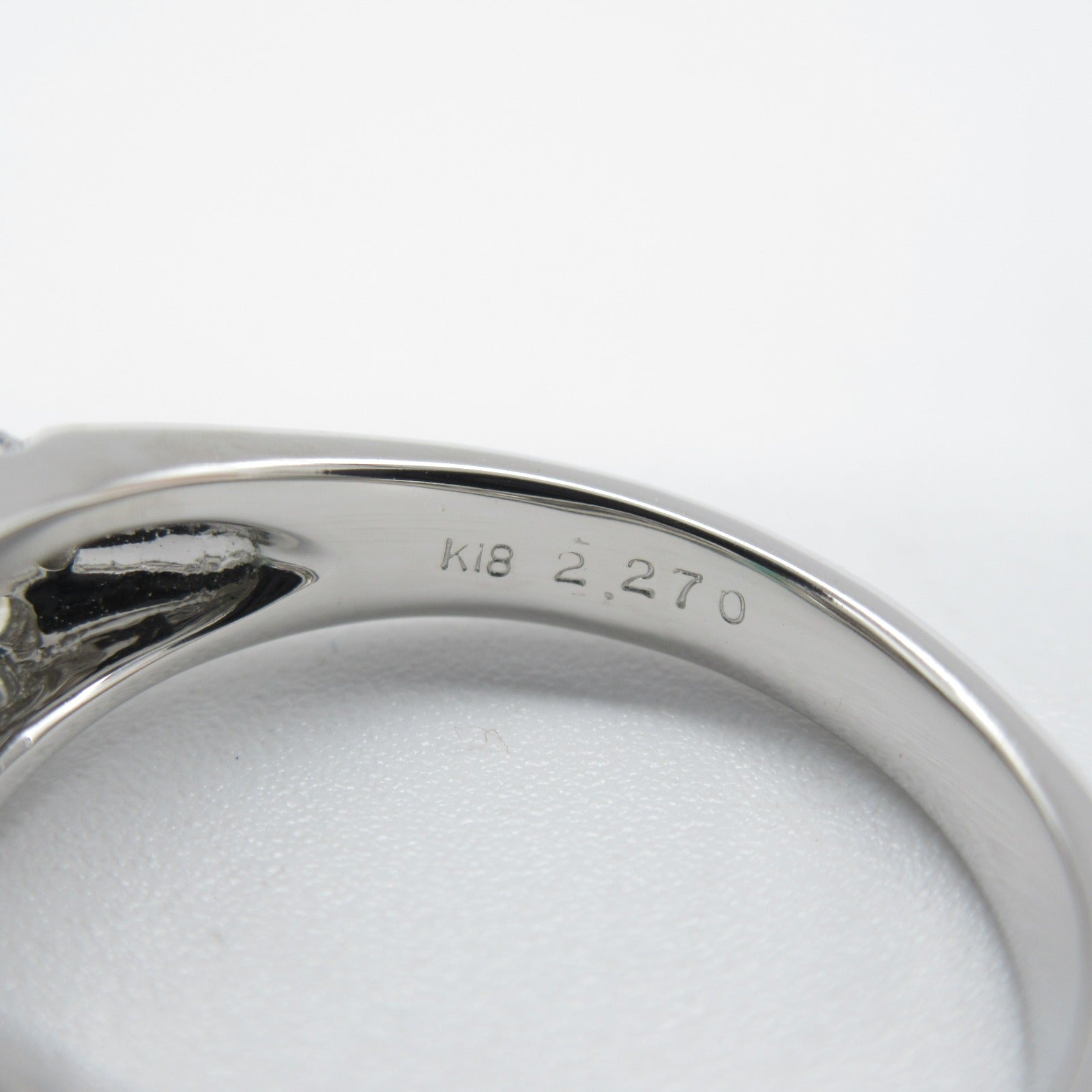 JEWELRY 【激減優惠】18K白金Emerald Ring 2.27ct綠寶石/1.30ct鑽石戒指US#5.5