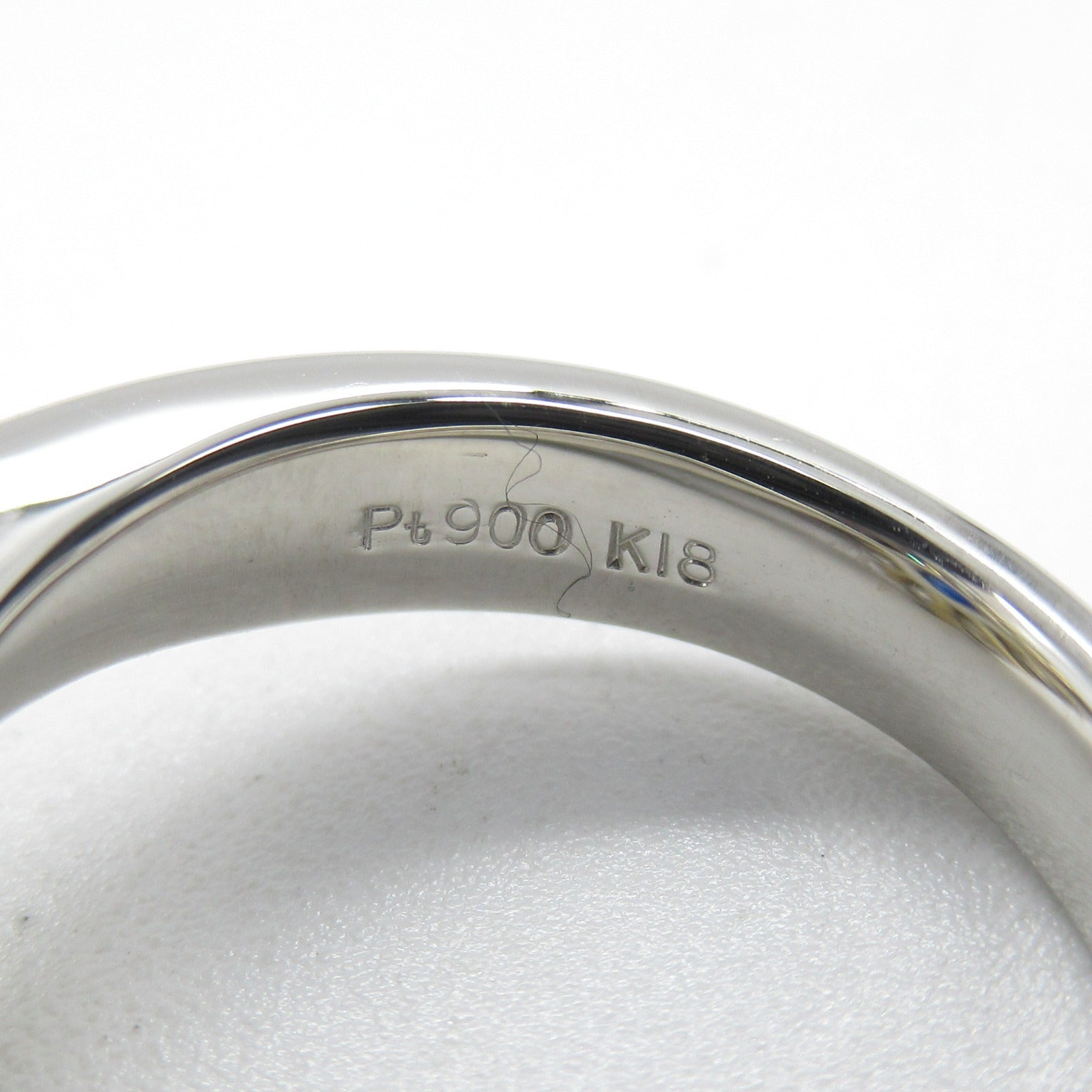 JEWELRY 【激減優惠】PT900鉑金/18K黃金Sapphire Diamond Ring 1.44ct藍寶石/0.74ct鑽石戒指US#5.75